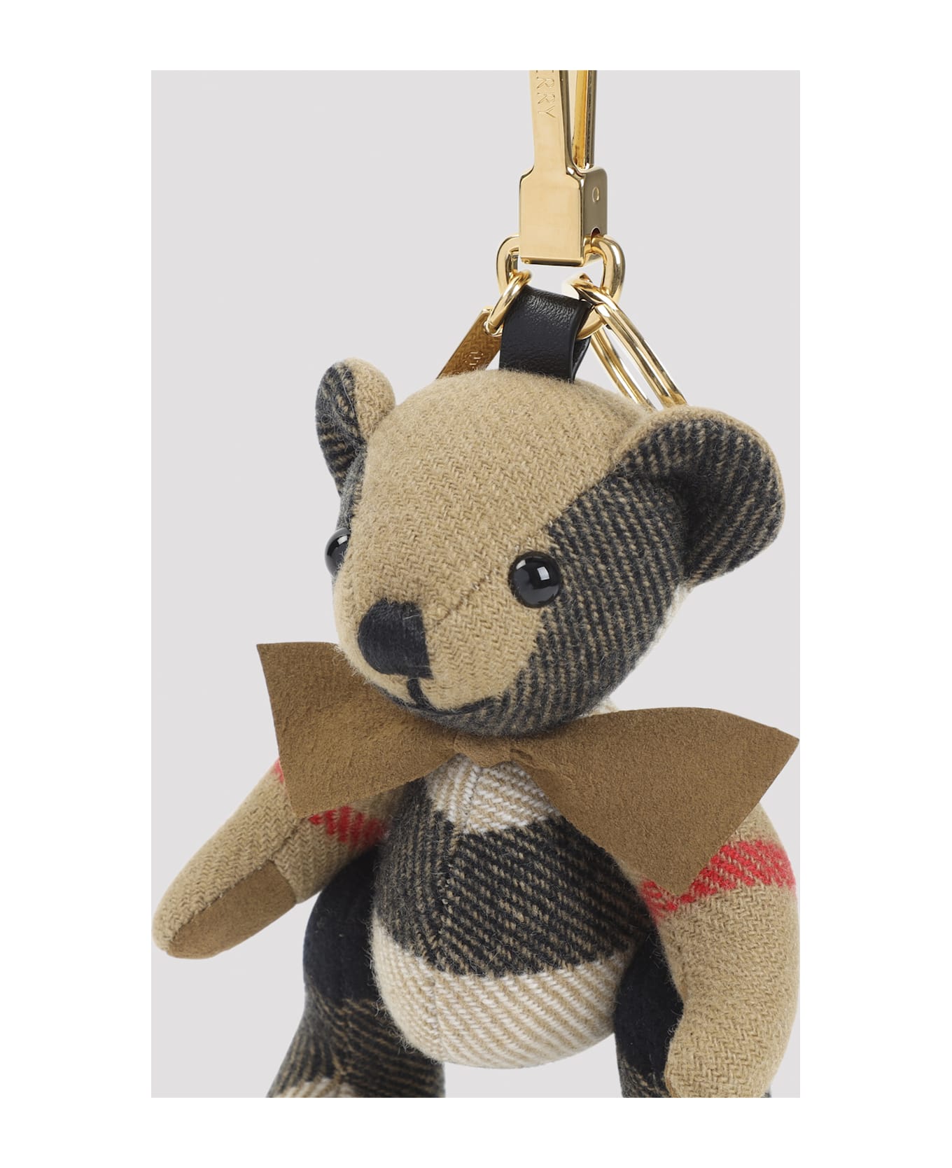 Burberry Thomas Check Key Ring - Archive Beige
