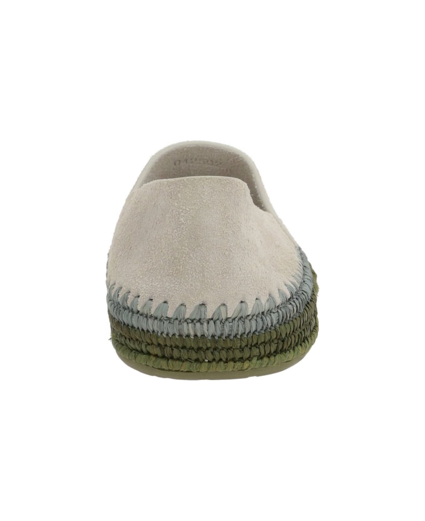 Loewe Rio Suede Espadrilles - Light Grey