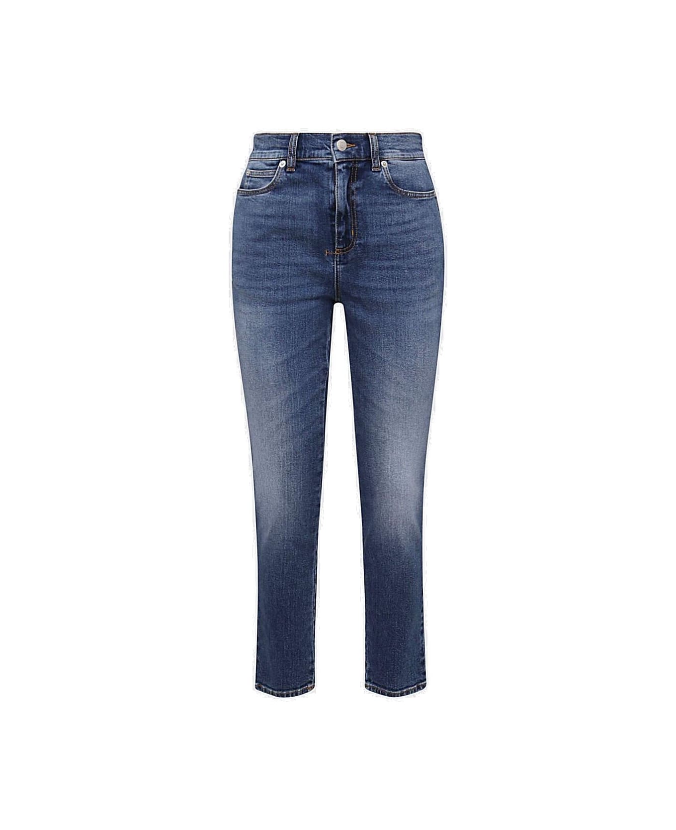 Alexander McQueen Slim Fit Denim Jeans - Clear Blue