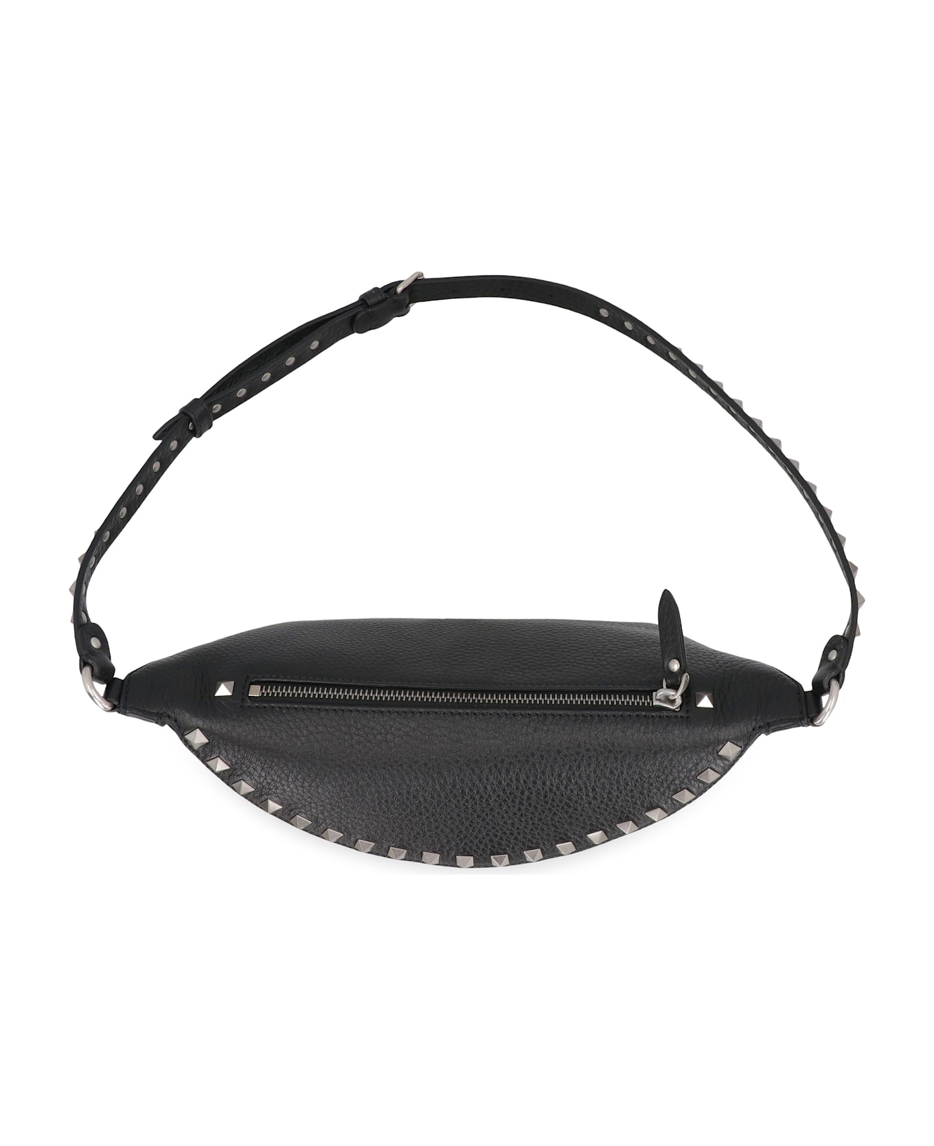 Valentino Garavani Rockstud Leather Belt Bag - black