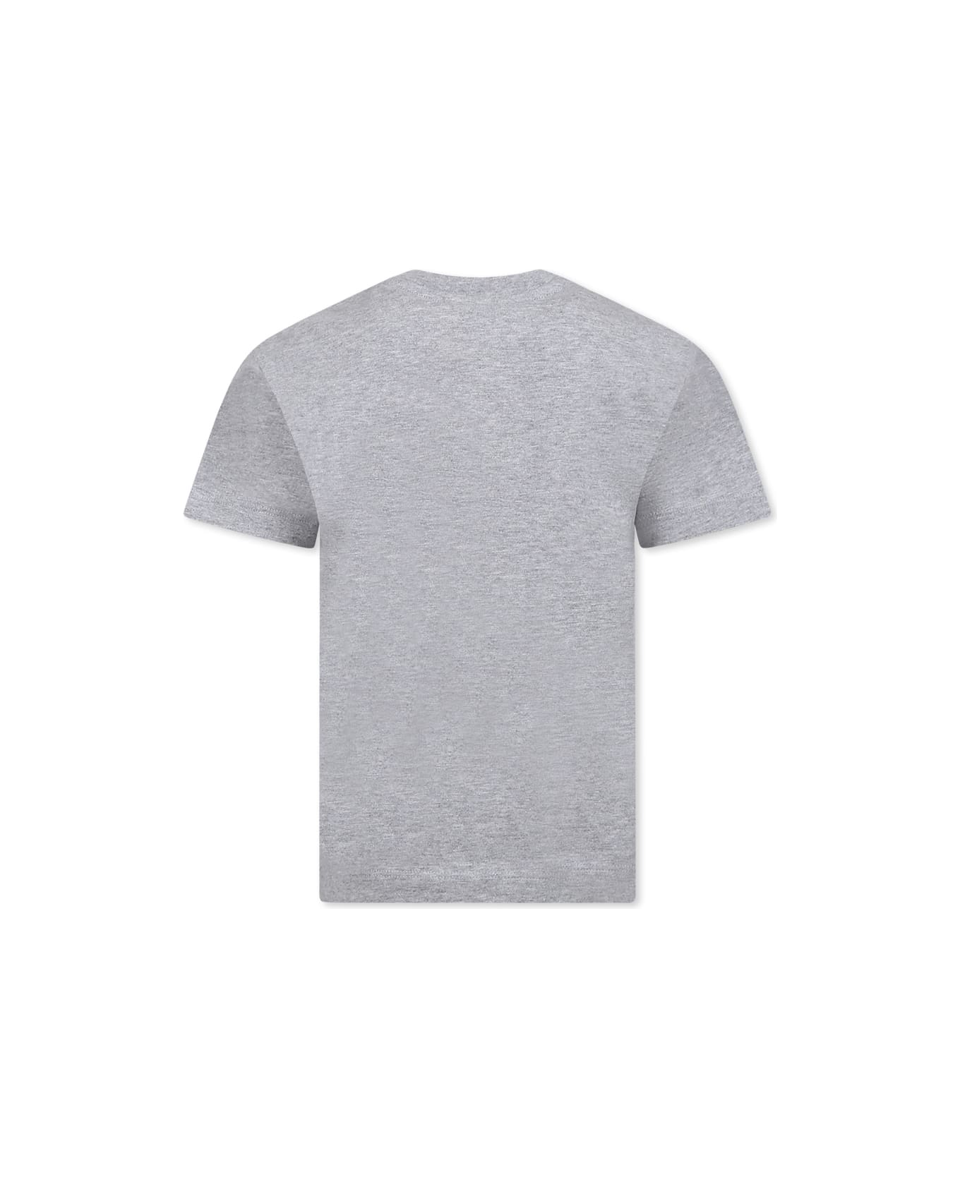 Off-White Grey T-shirt For Boy With Logo - Grey