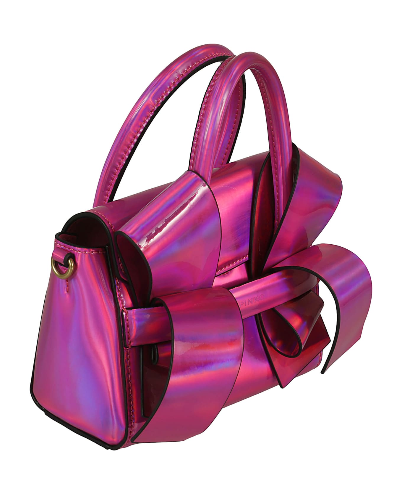 Pinko Aika Leather Handbag - Pink