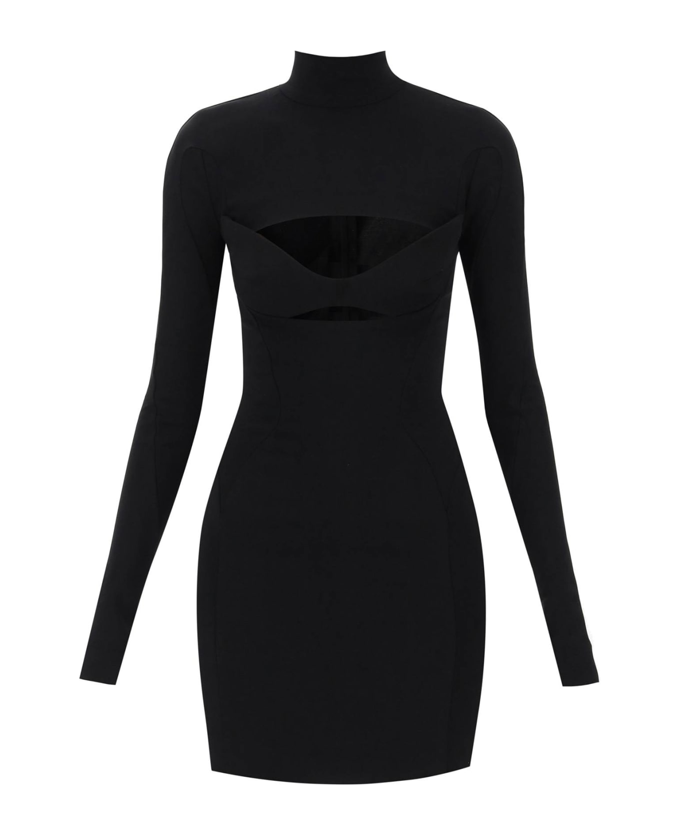Mugler Cut-out Bust Mini Dress - BLACK (Black) ワンピース＆ドレス