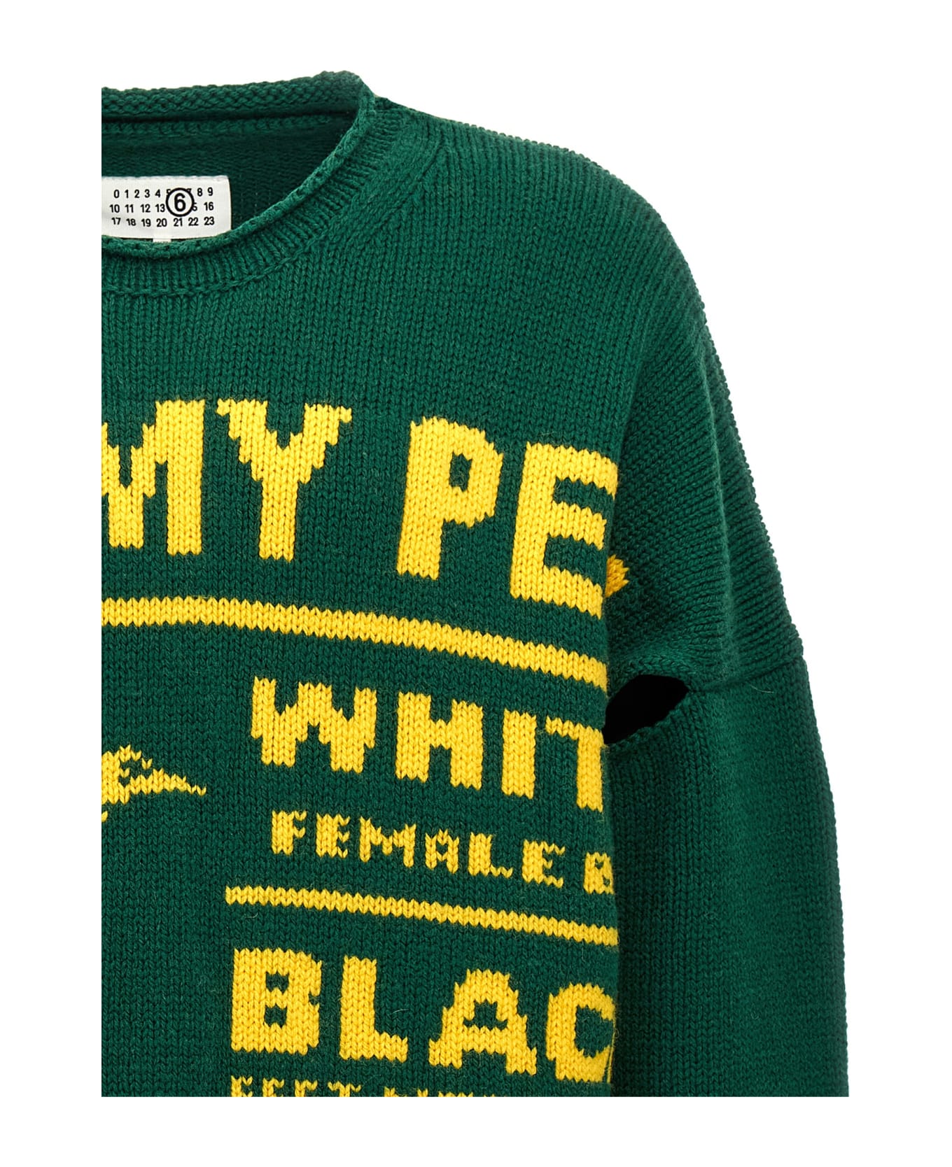 MM6 Maison Margiela 'lost My Pet' Sweater - Green