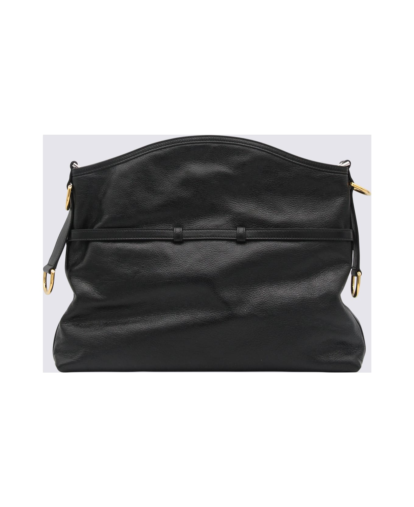 Givenchy Black Leather Voyou Medium Shoulder Bag - Black