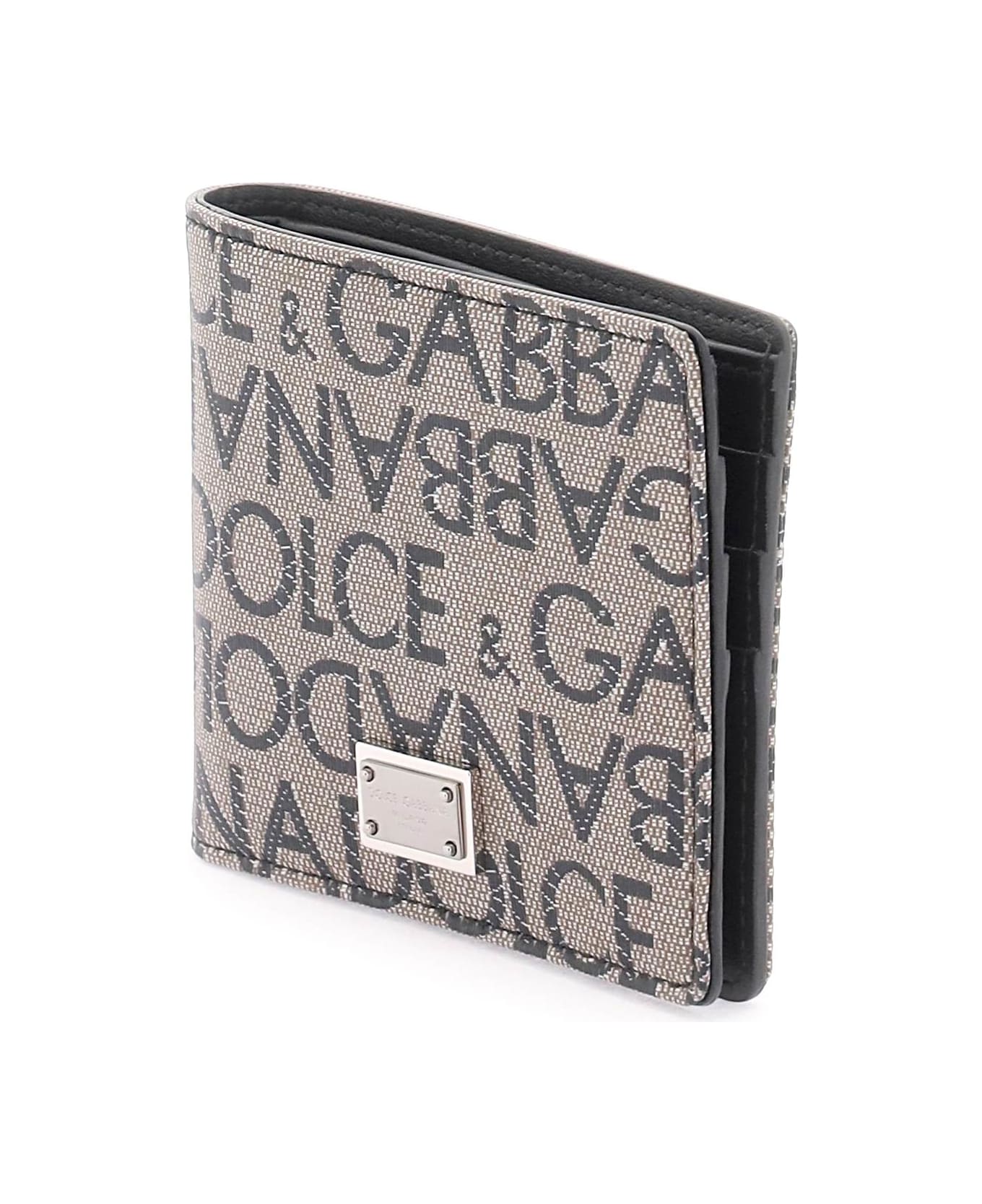 Dolce & Gabbana Jacquard Wallet - Brown / Black 財布