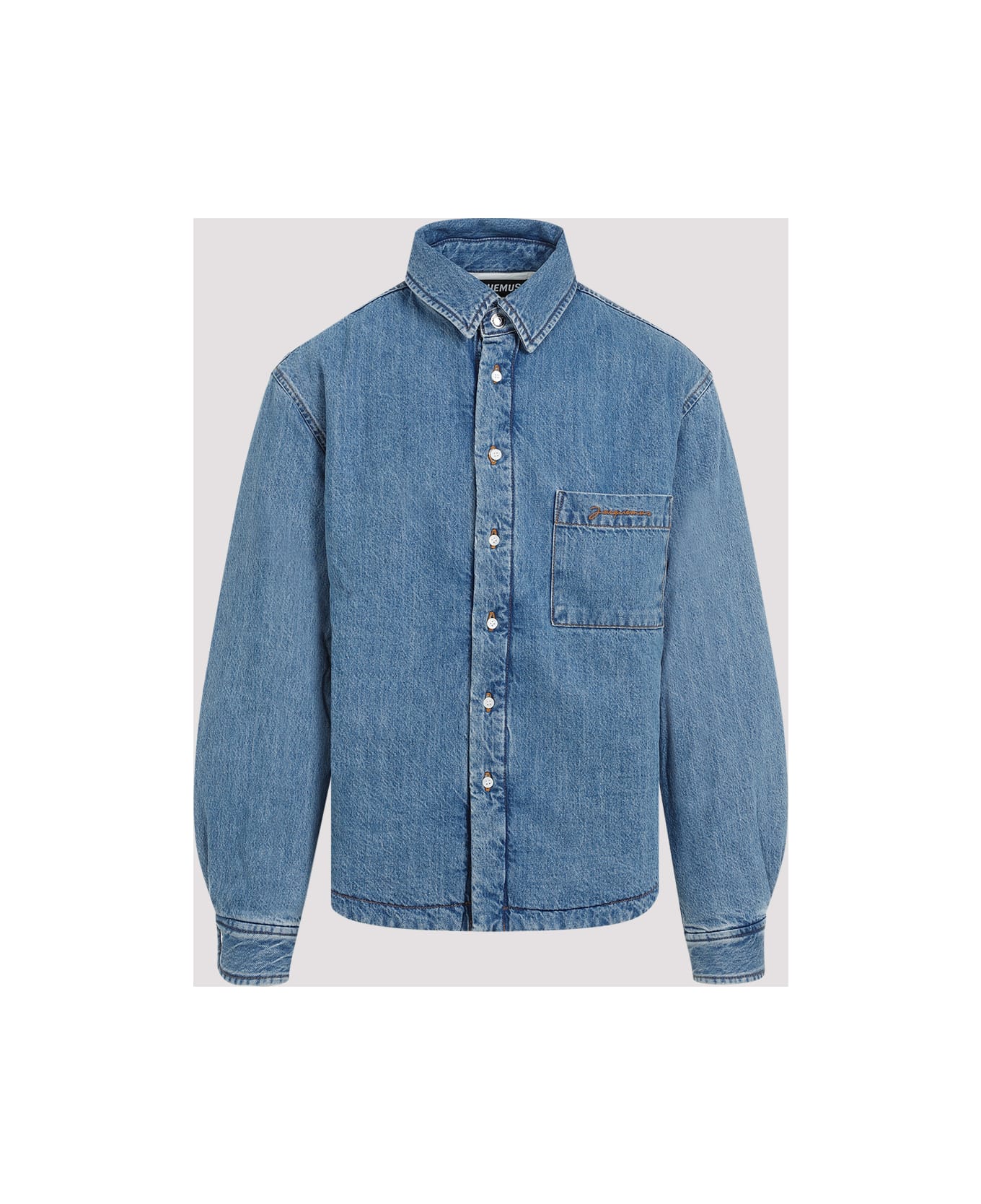 Jacquemus La Chemise Boulanger Shirt - C Blue Tabac