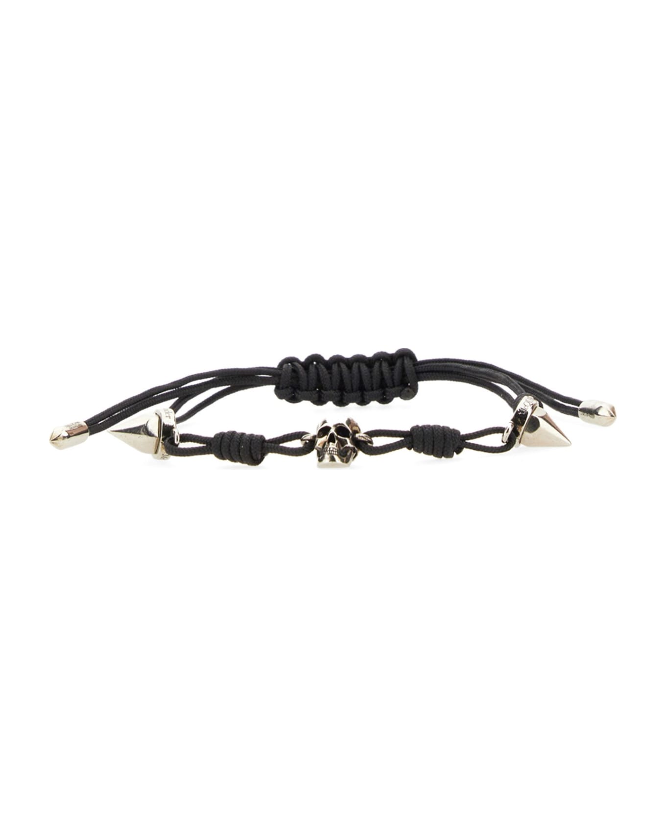 Alexander McQueen Studs Skull Friendship Bracelet - Black ブレスレット