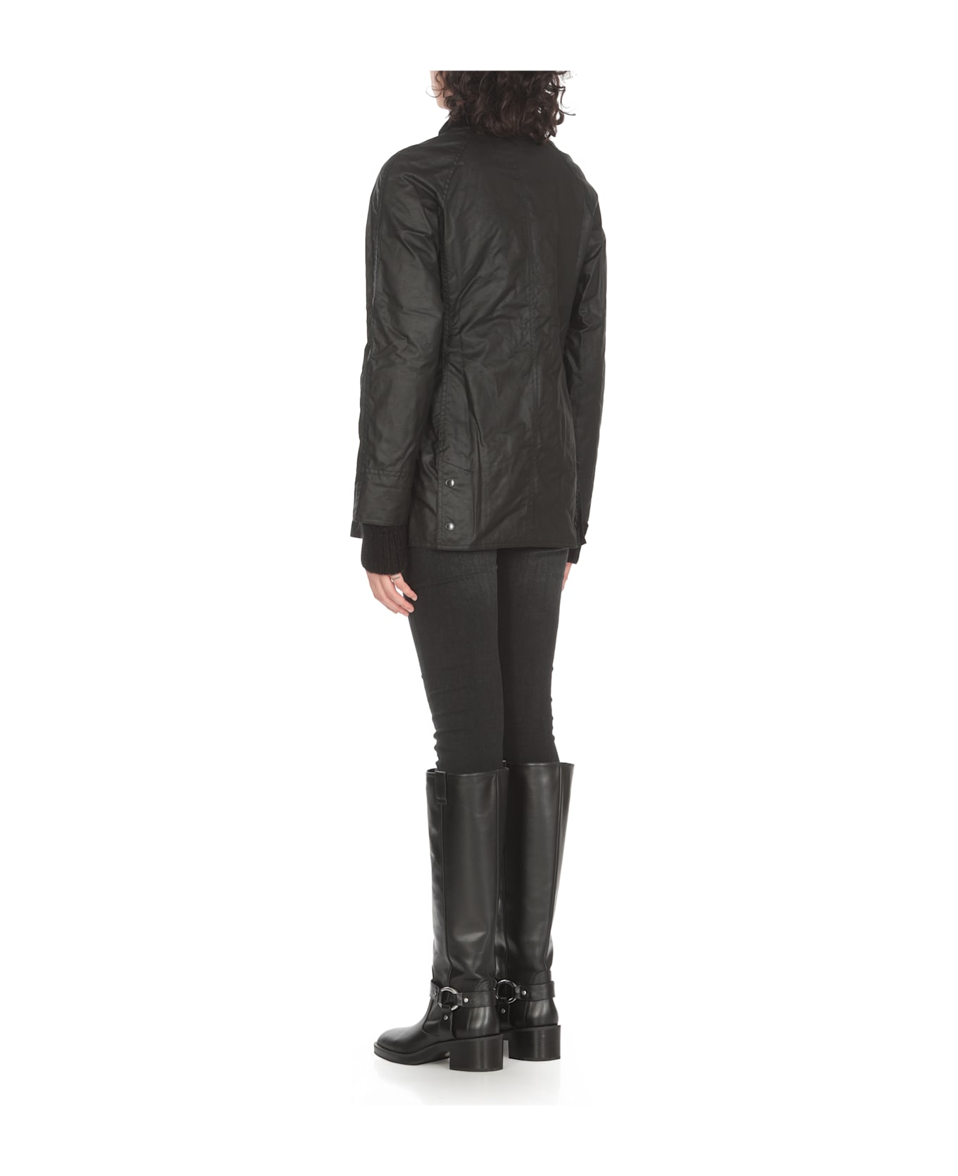 Barbour Beadnell Wax Jacket - Black