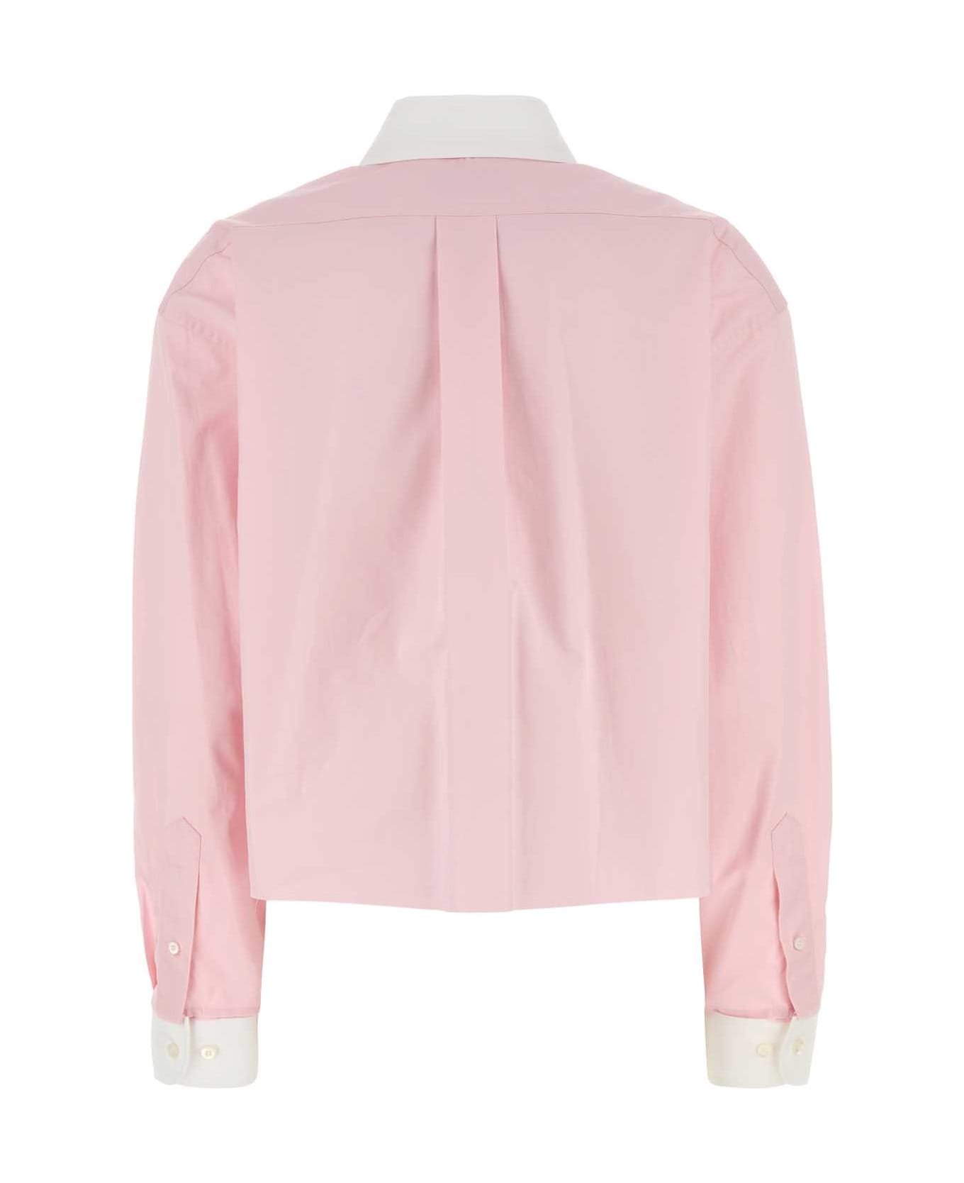 Miu Miu Pink Poplin Shirt - ROSA
