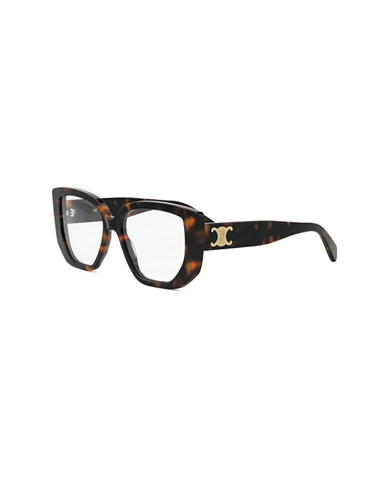 Celine Square Frame Glasses - 052 - Havana