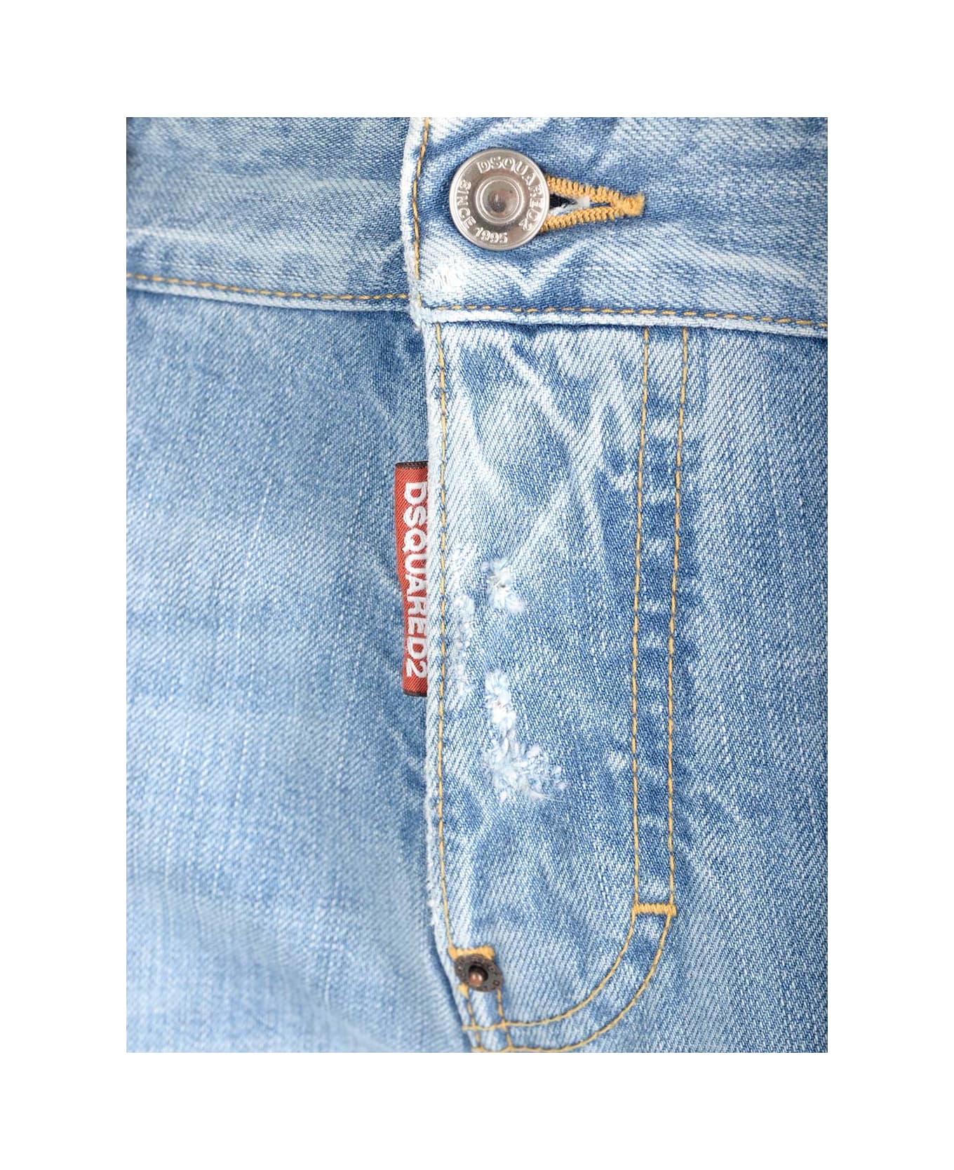 Dsquared2 Stretch Cotton Jeans - Denim