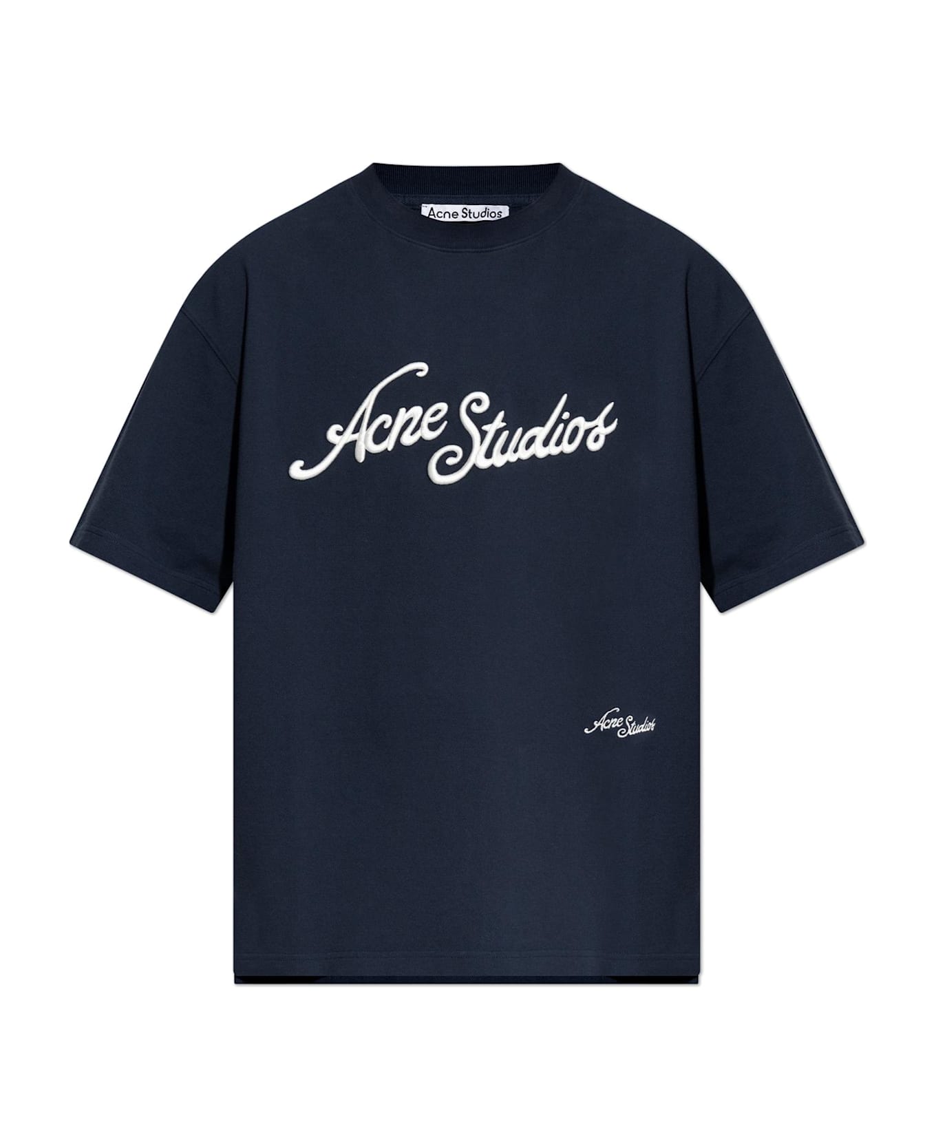 Acne Studios T-shirt With Logo - DEEP BLUE