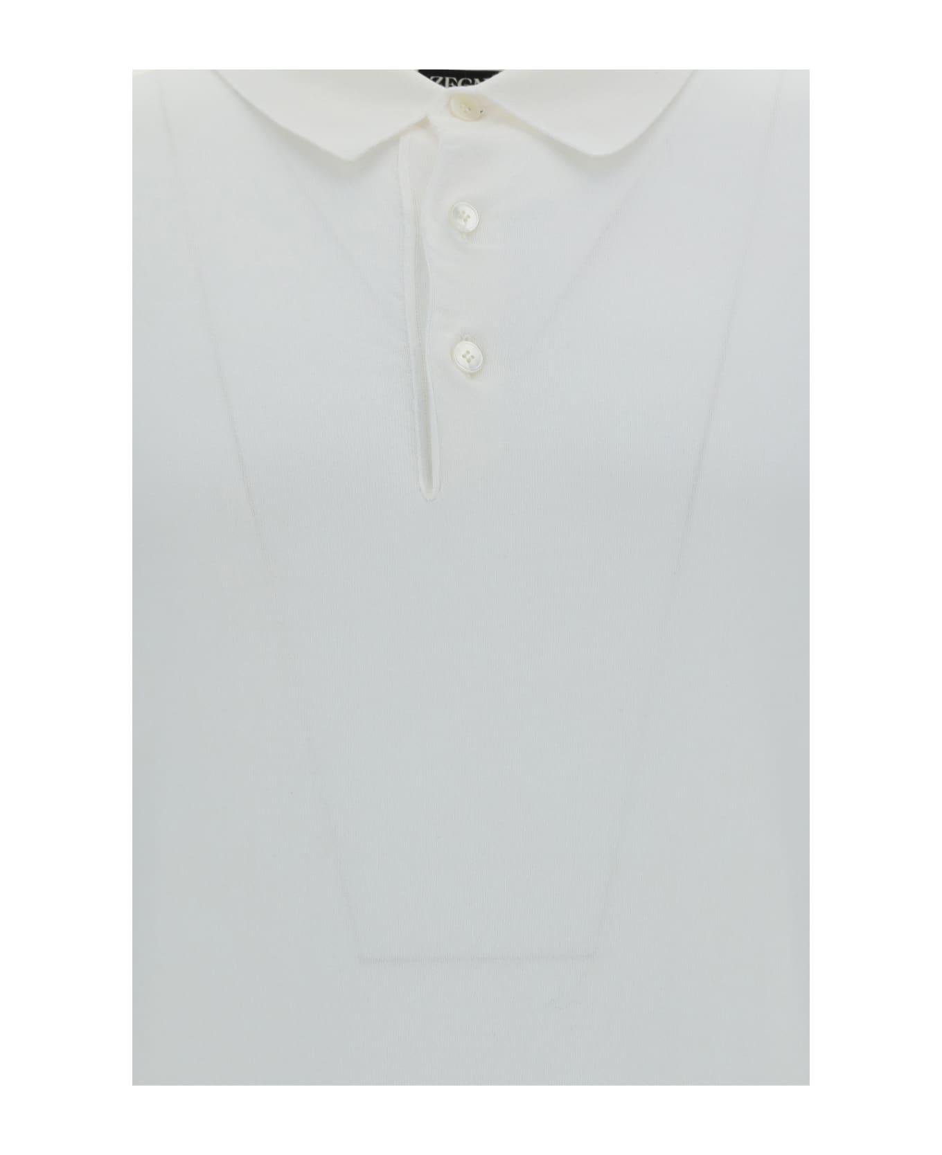 Zegna Polo Shirt - Bianco Naturale Unito