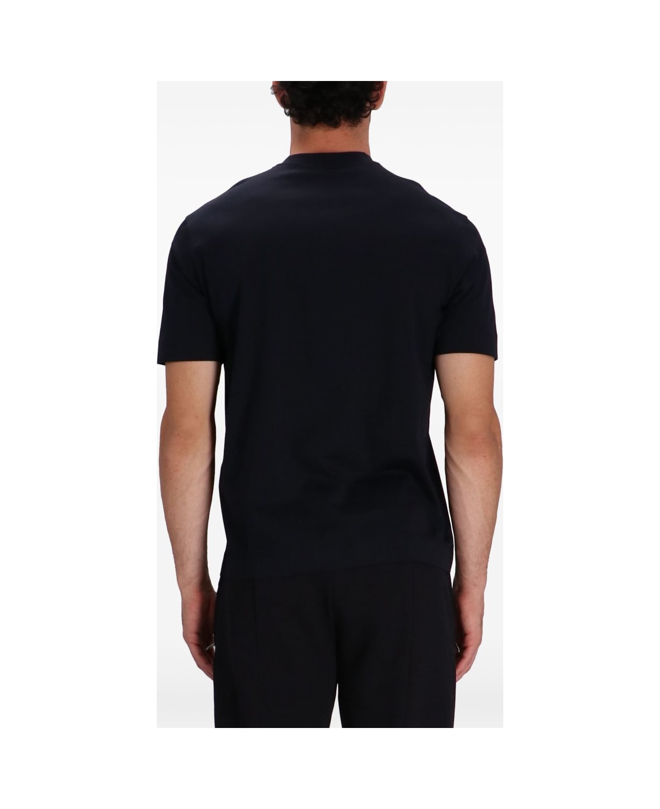 Emporio Armani Logo Cotton T-shirt - Blue