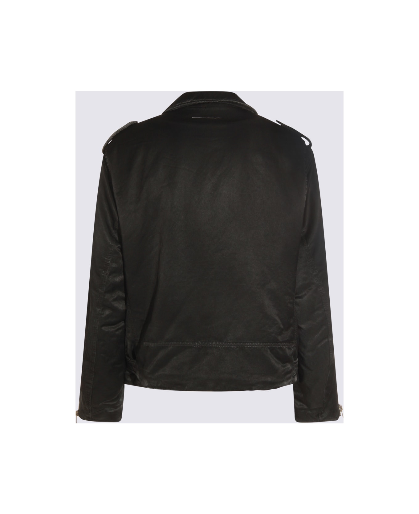 MM6 Maison Margiela Black Casual Jacket - Washed black