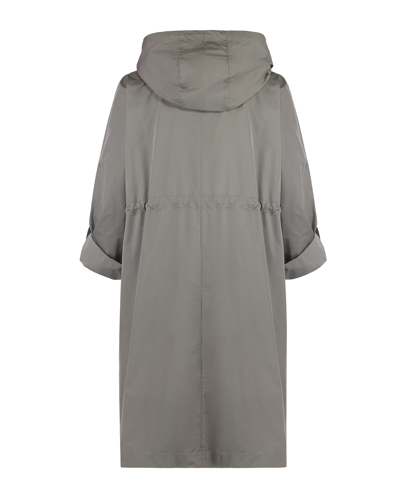 Moorer Isadora Techno Fabric Trench Coat - grey