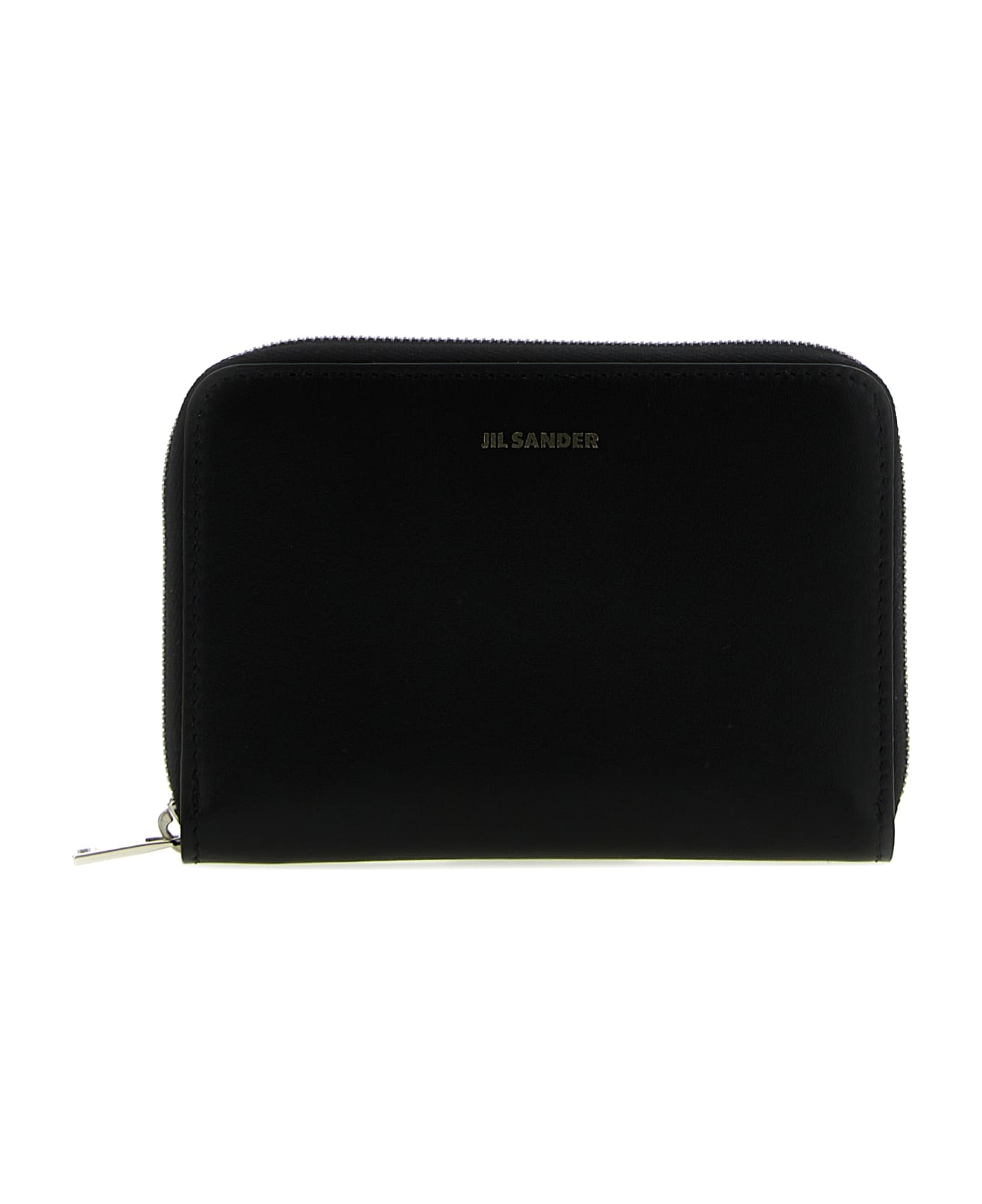 Jil Sander Zip Leather Wallet - Black  