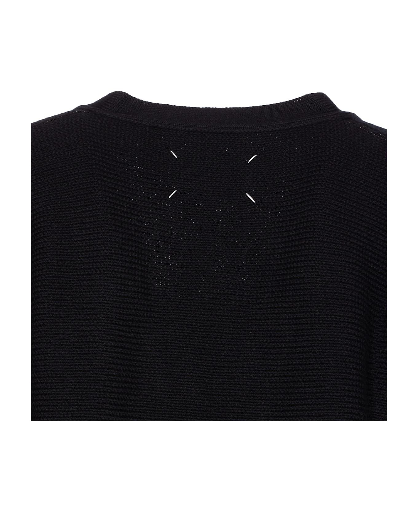 Maison Margiela Elbow Patch Cardigan - Black