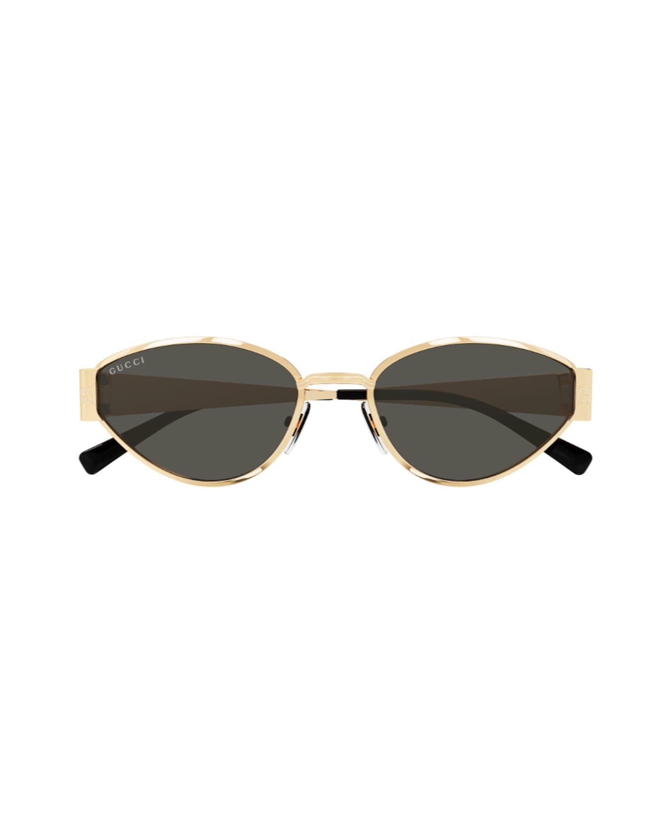 Gucci Eyewear Gucci Gg1853s Linea Sign 001 Gold Grey Sunglasses - Oro Serigrafato