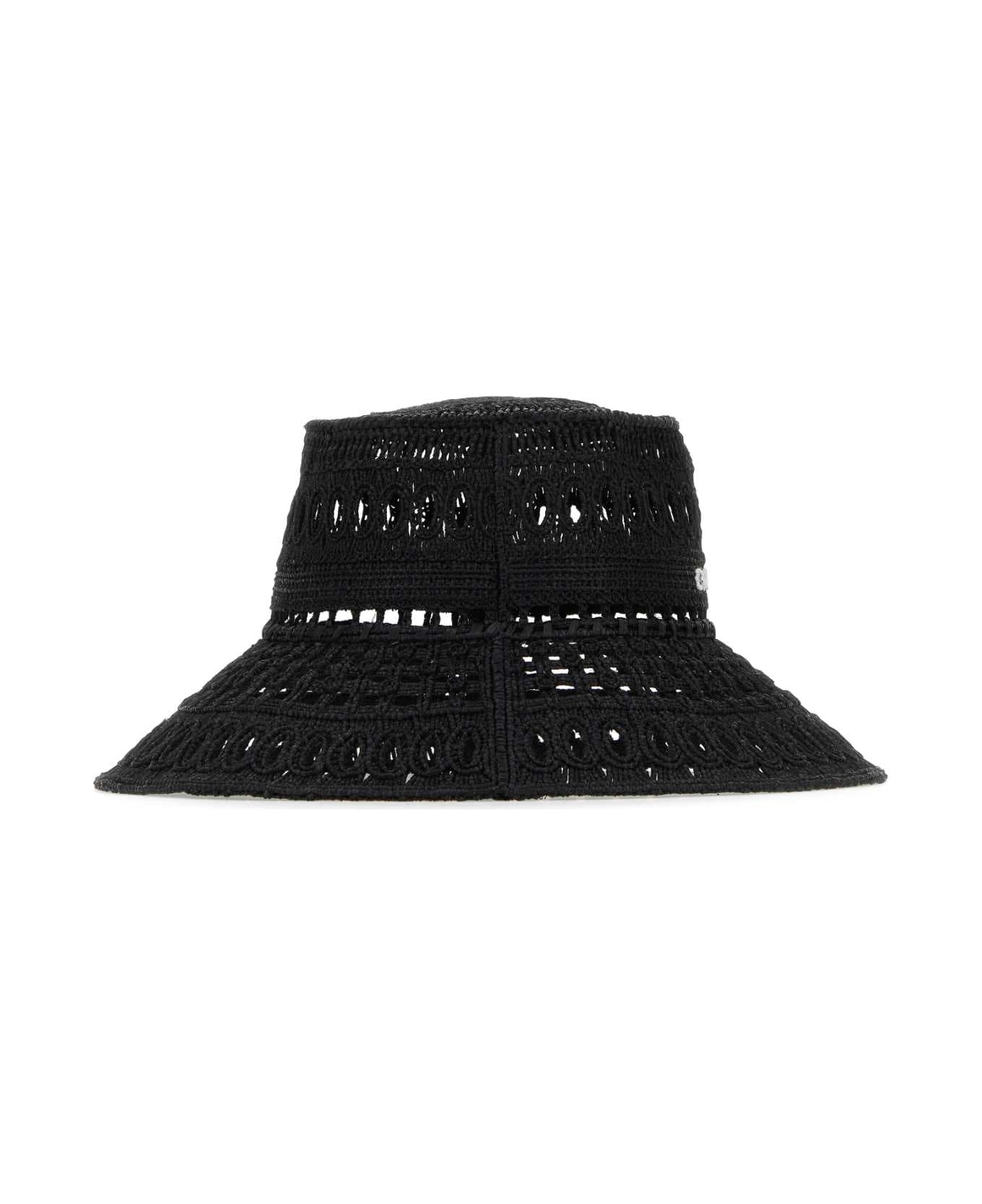 Givenchy Black Raffia Hat - BLACK 帽子
