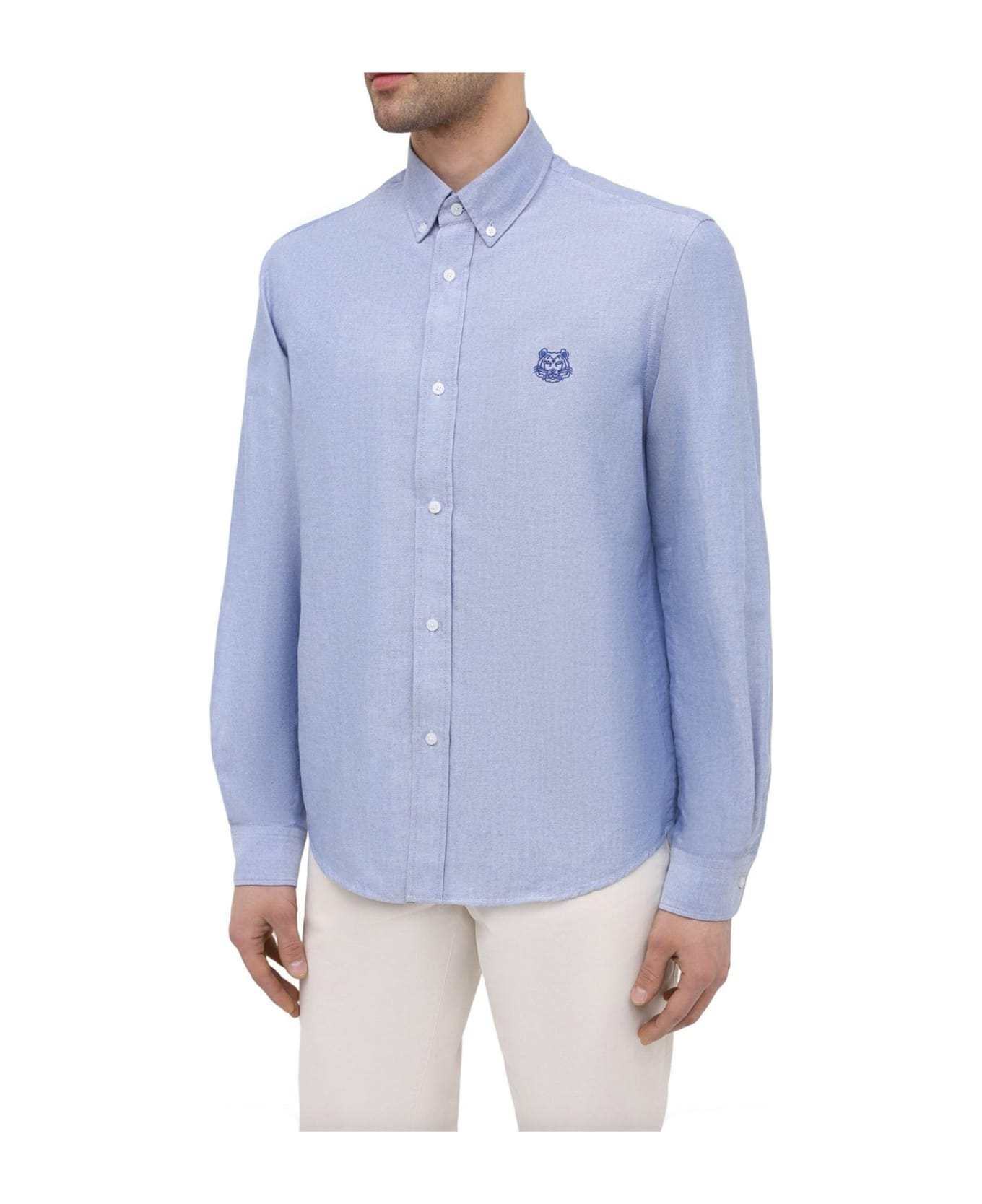 Kenzo Tiger Embroidered Shirt - Blue
