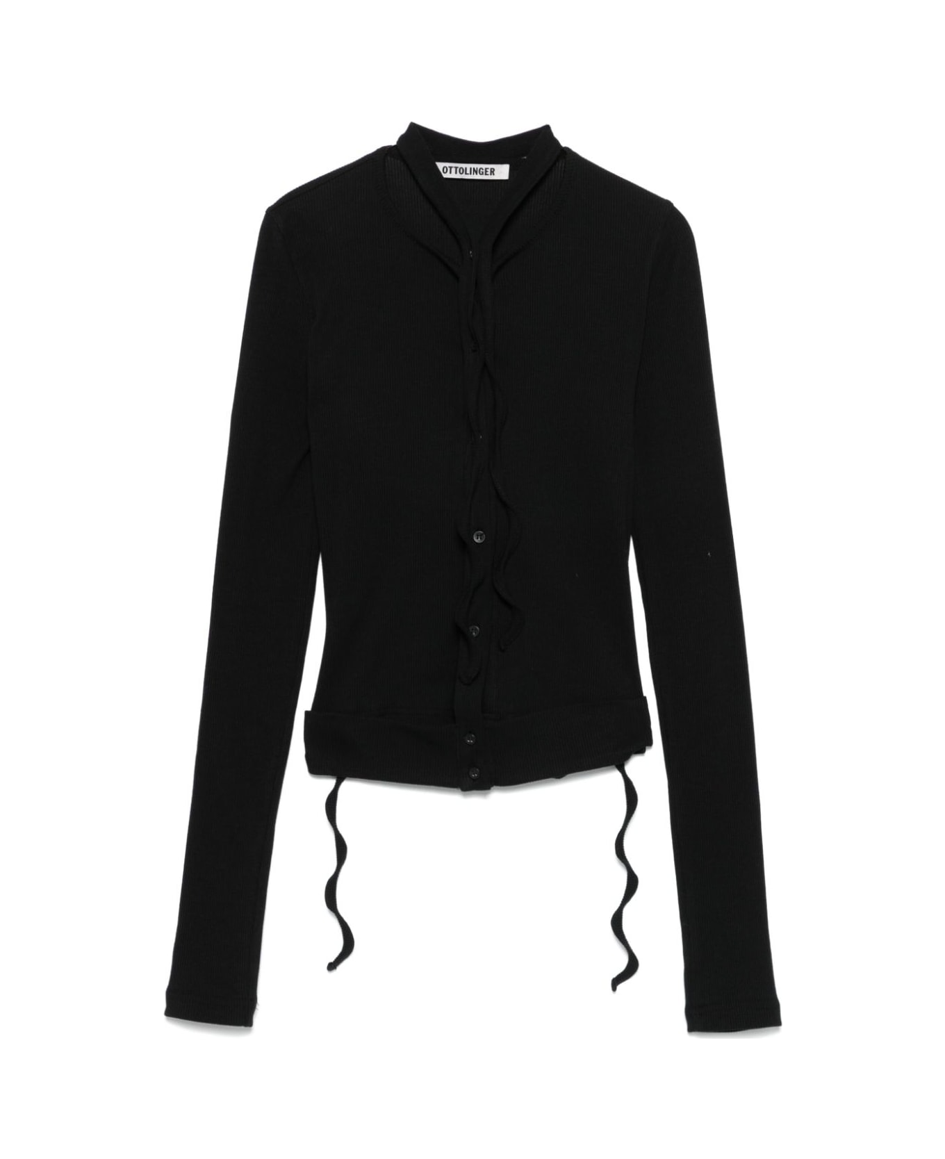 Ottolinger Double Closure Cardigan - Black