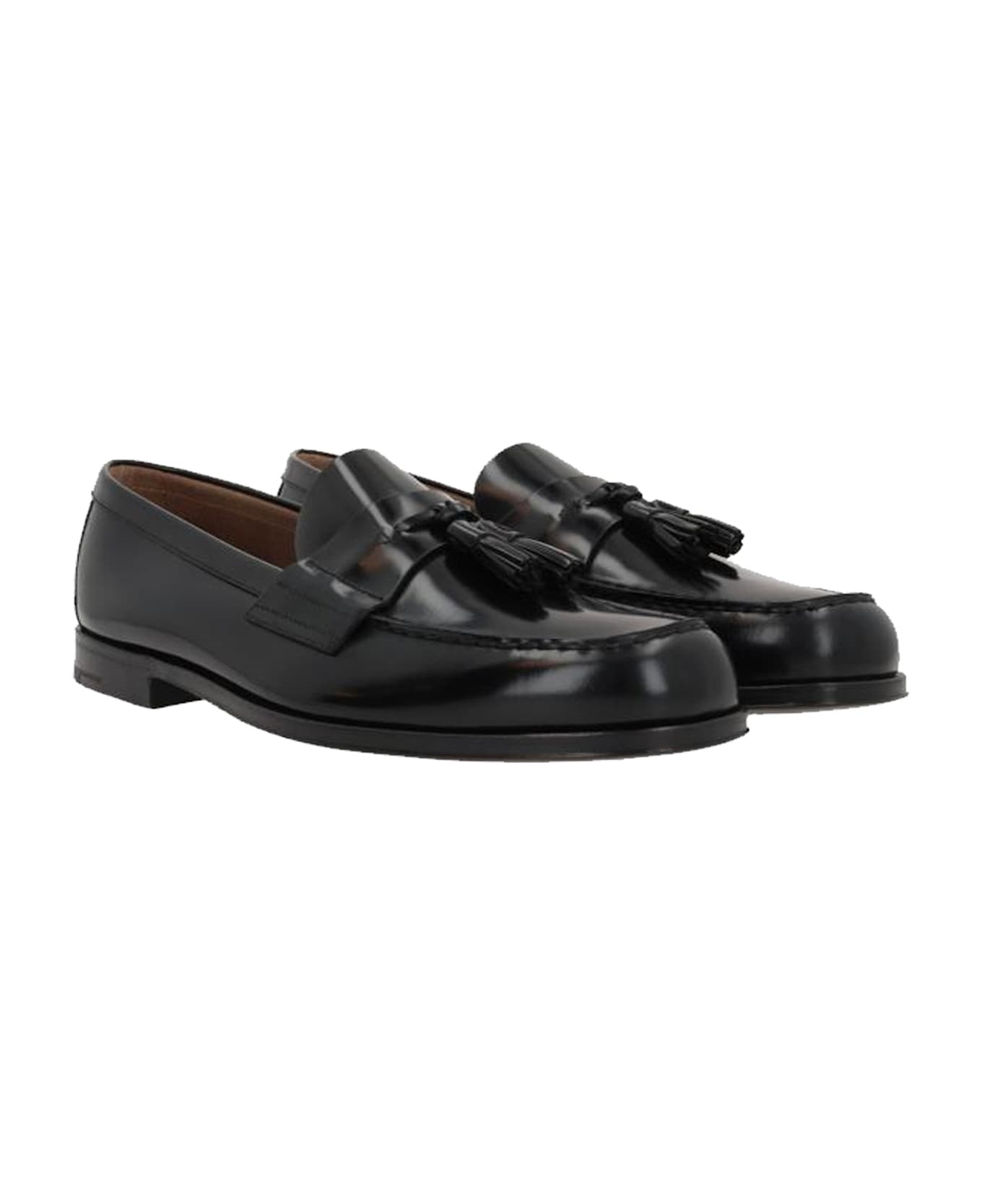 Prada Herren Leather Loafers - Black