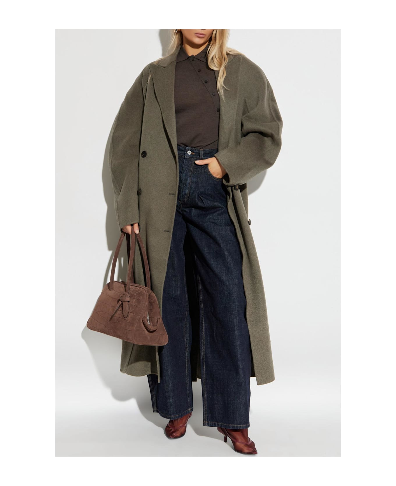 Jacquemus Wool Coat 
d
homme Curvio
 - GREY