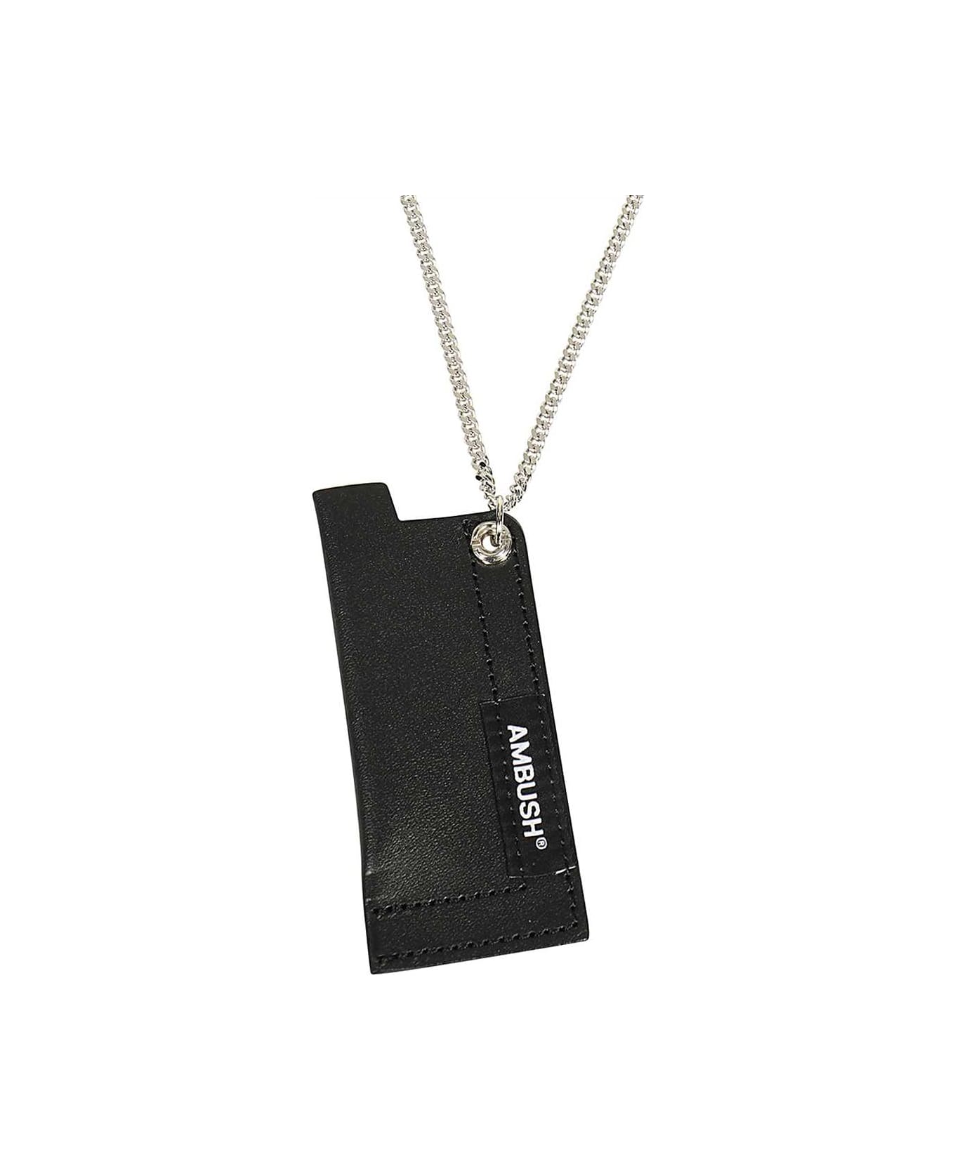 AMBUSH Necklace With Lighter Case - Silver