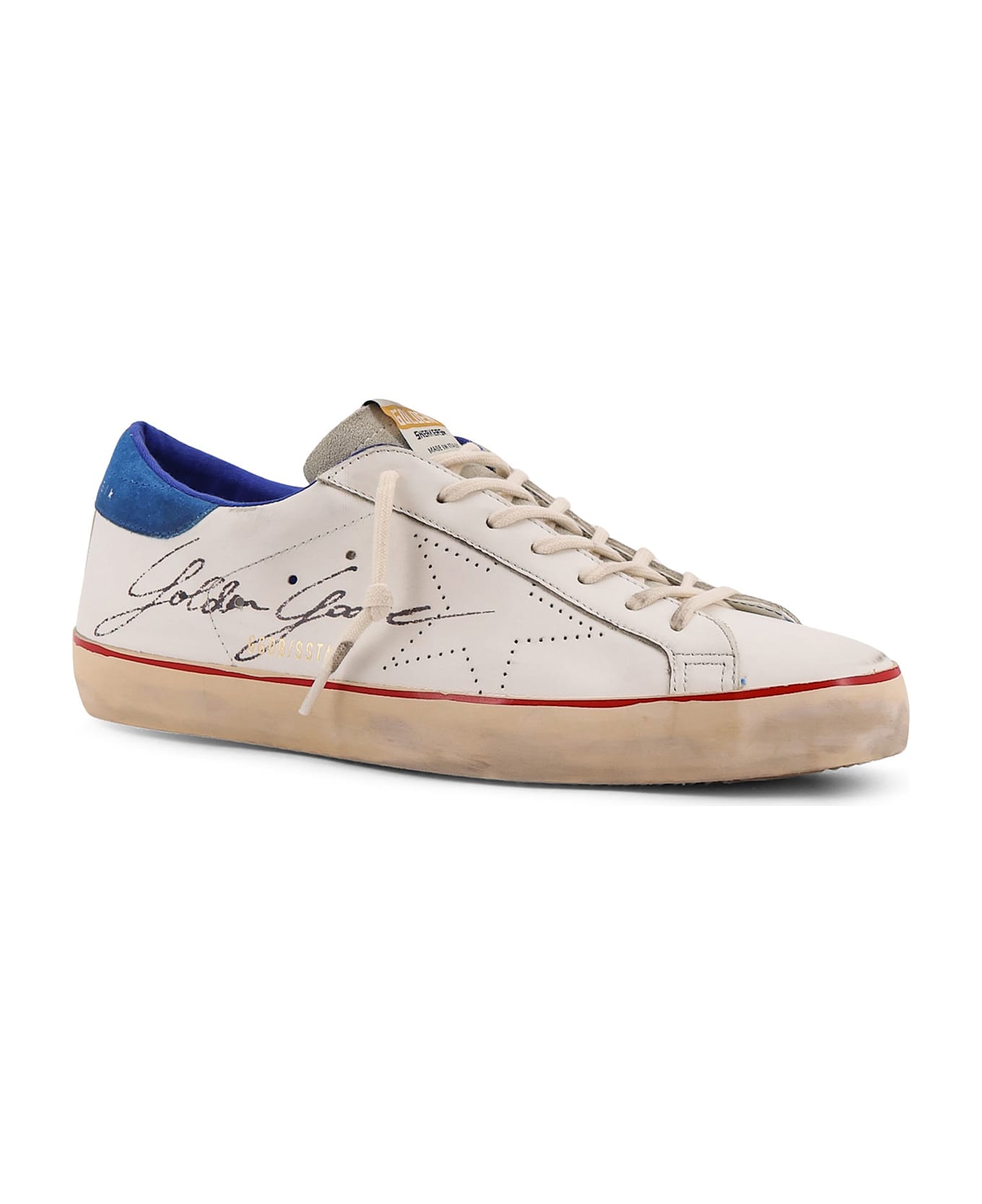 Golden Goose Super-star Skate Leather Low-top Sneakers - WHITE/ICE/BLUETTE