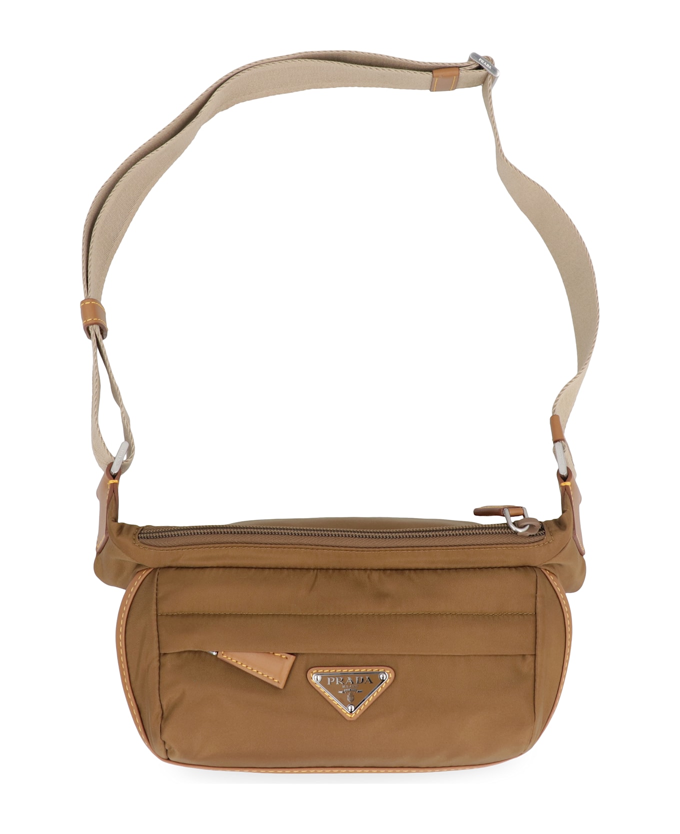 Prada Re-nylon Messenger Bag - brown