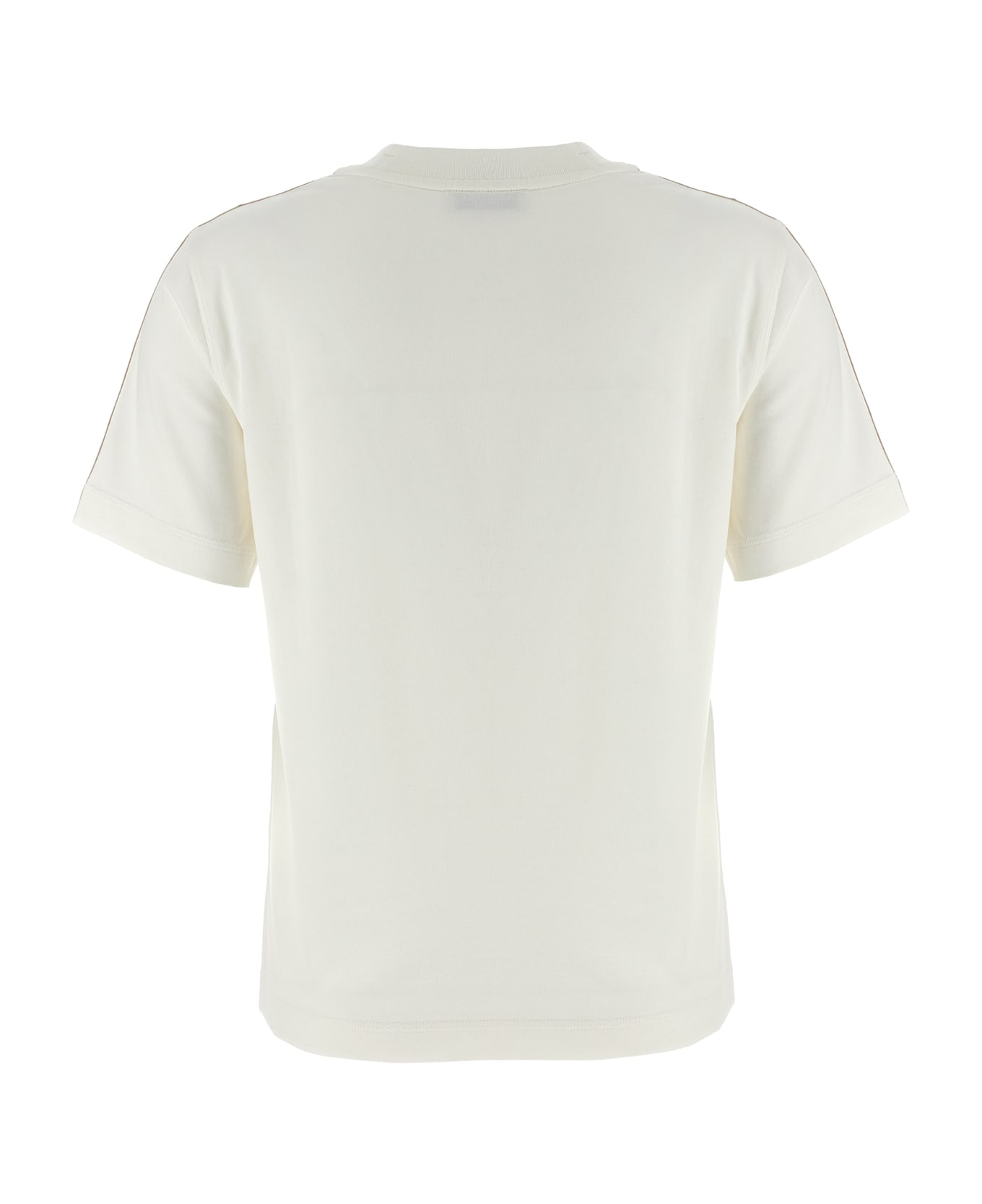 Burberry Check Tape T-shirt - White