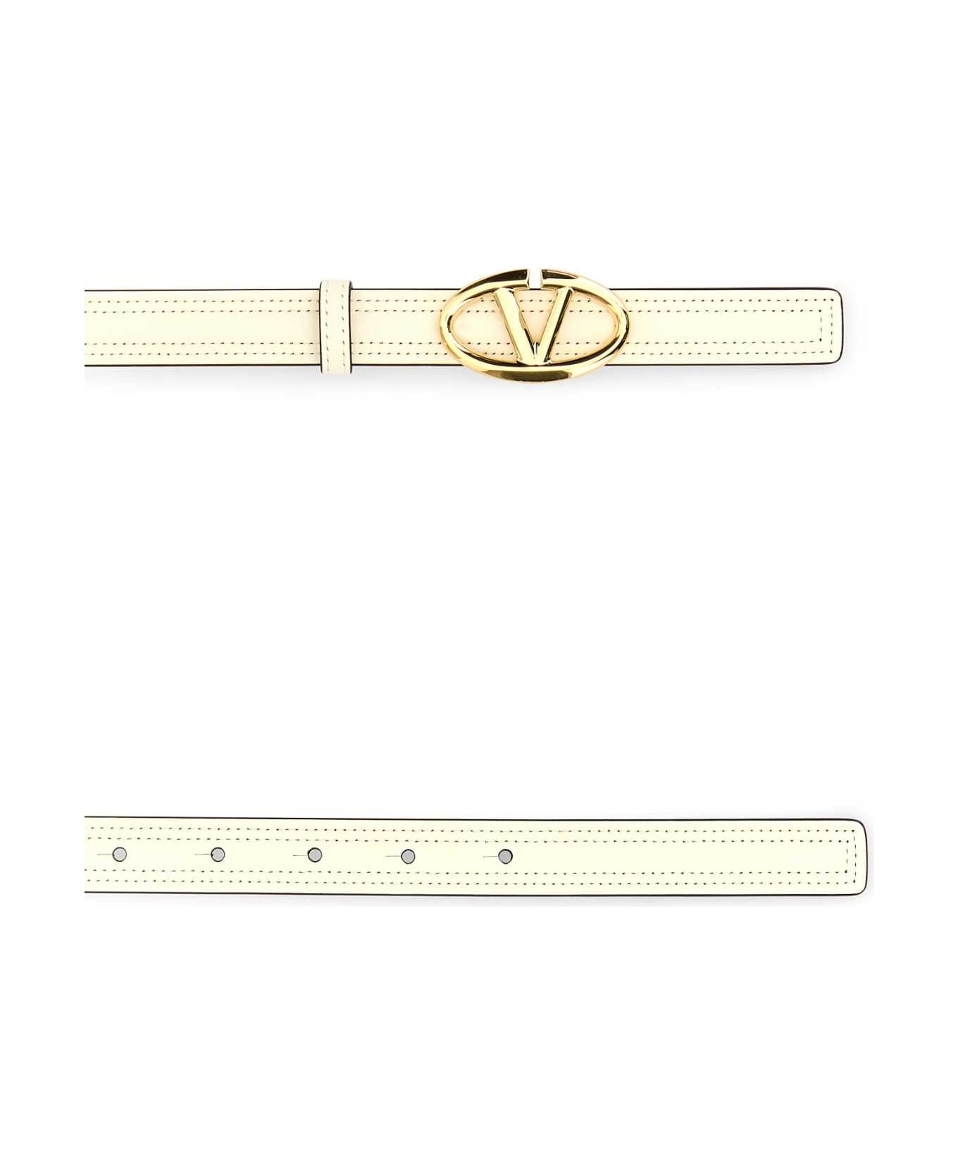 Valentino Garavani 'vlogo Bold Edition' Belt - IVORYMAUVEMORN ベルト