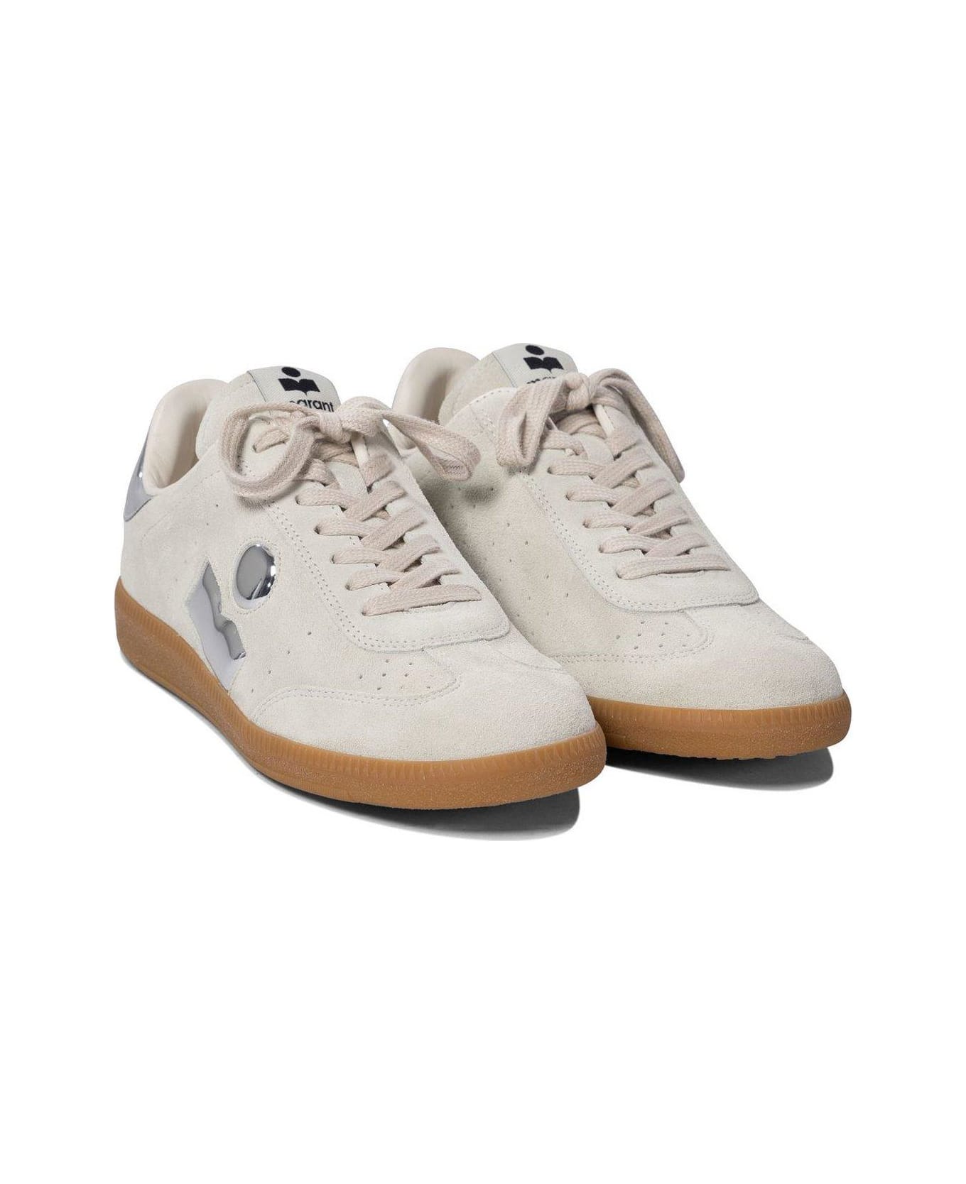 Isabel Marant Logo Printed Low-top Sneakers - WHITE