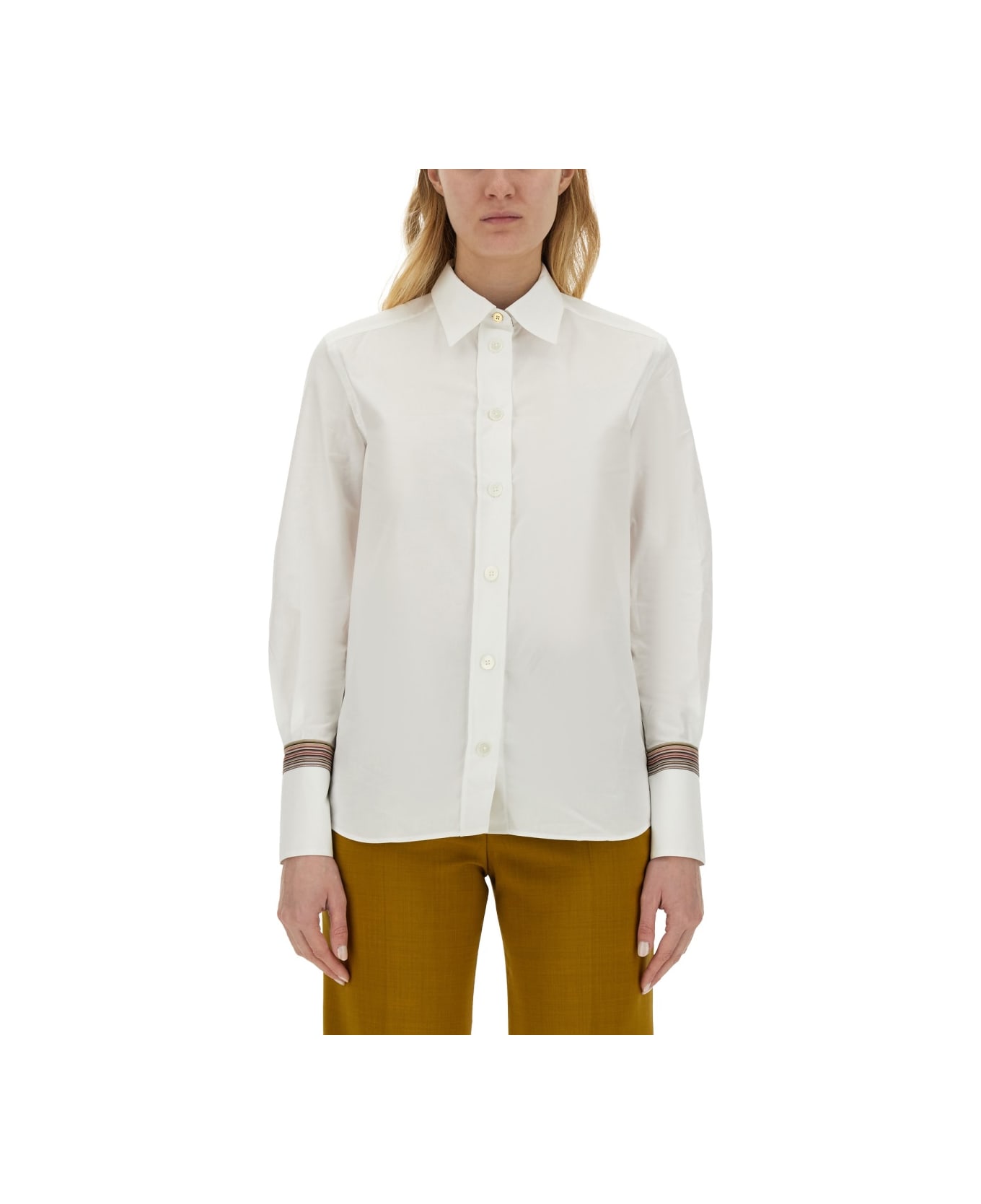 Paul Smith Cotton Shirt - WHITE シャツ