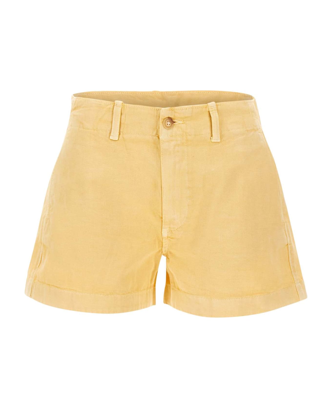 Polo Ralph Lauren Yellow Cotton Twill Shorts - Giallo