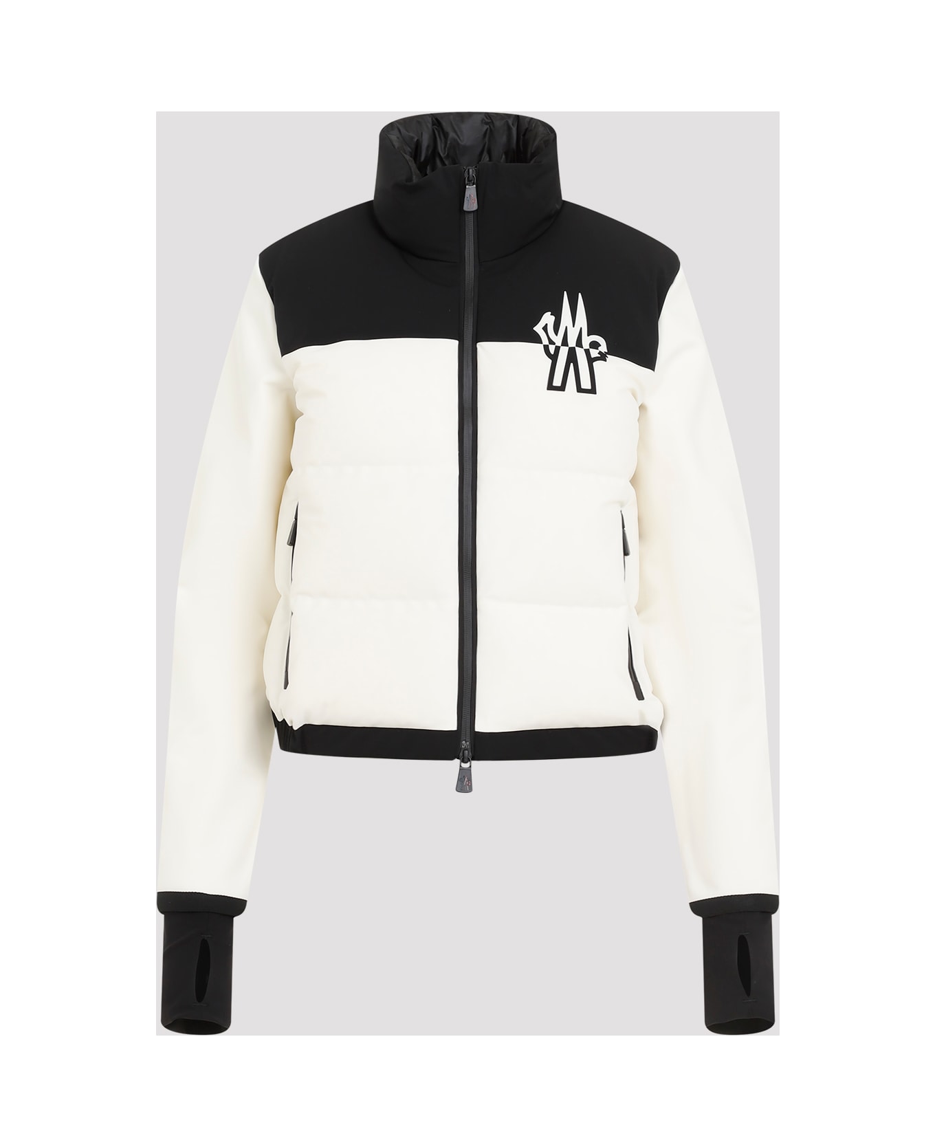 Moncler Grenoble Zip Up Cardigan - A Natural