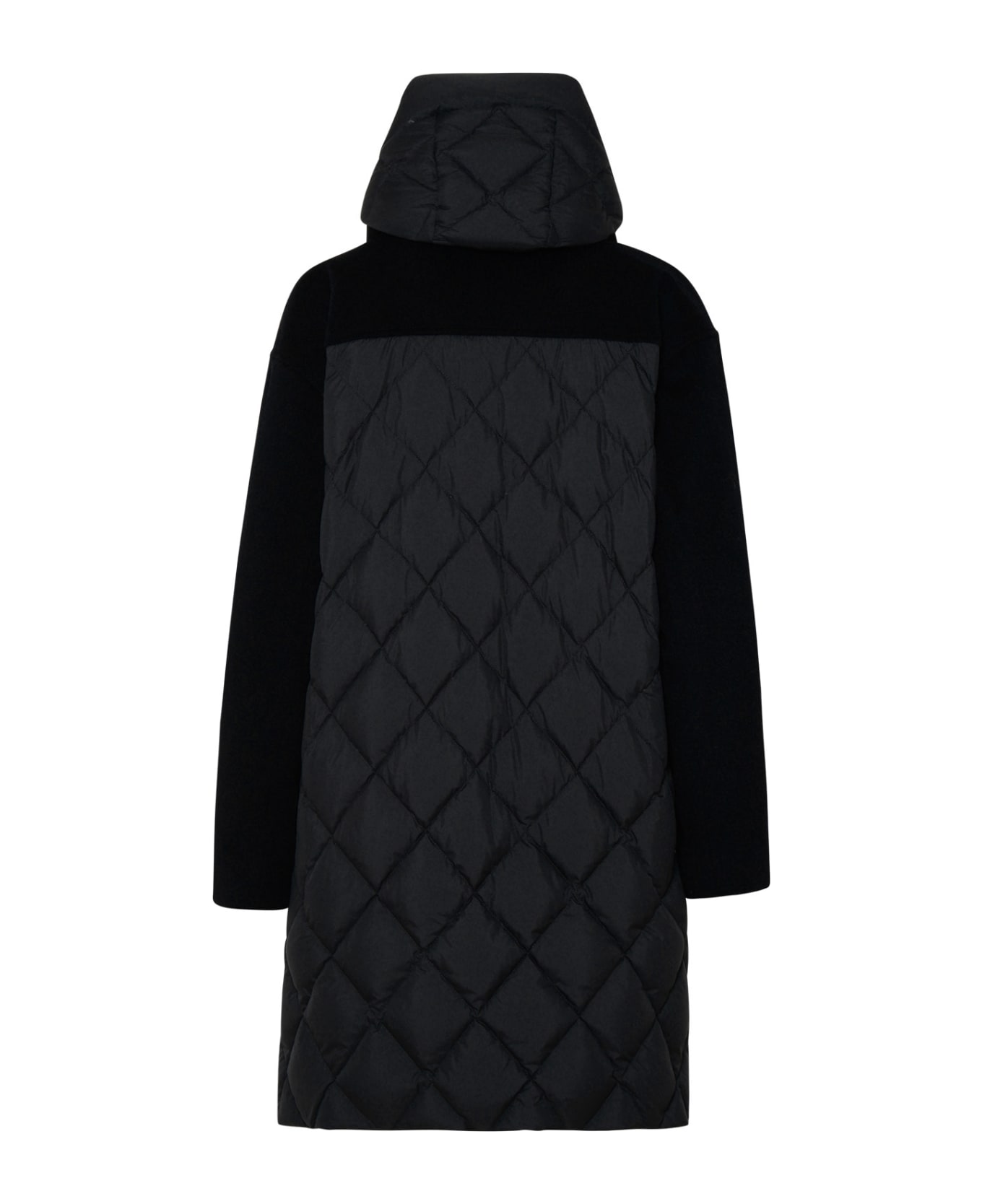 Woolrich 'kuna' Parka In Black Cashmere Blend - Black コート