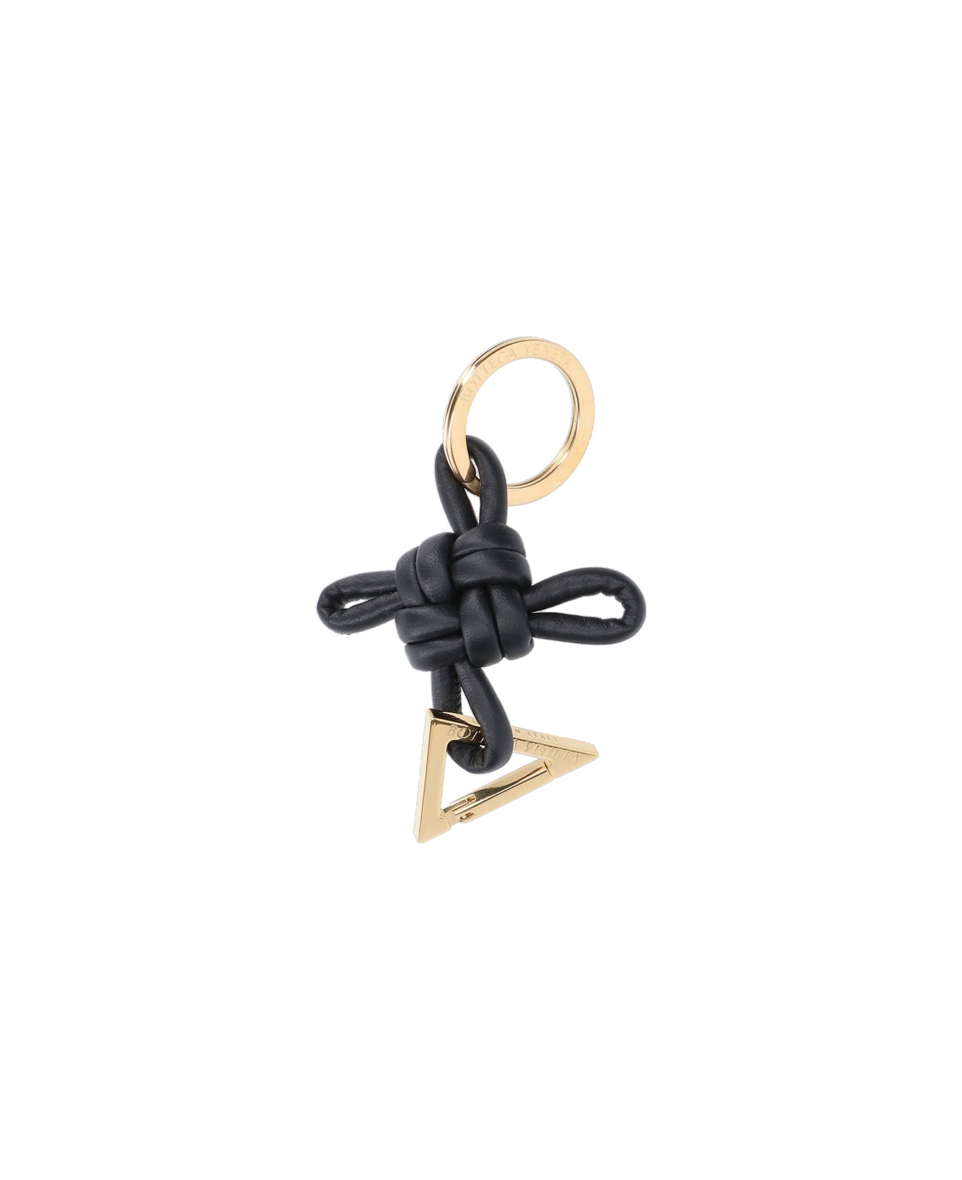 Bottega Veneta 
triangle
 Keychain - BLACK