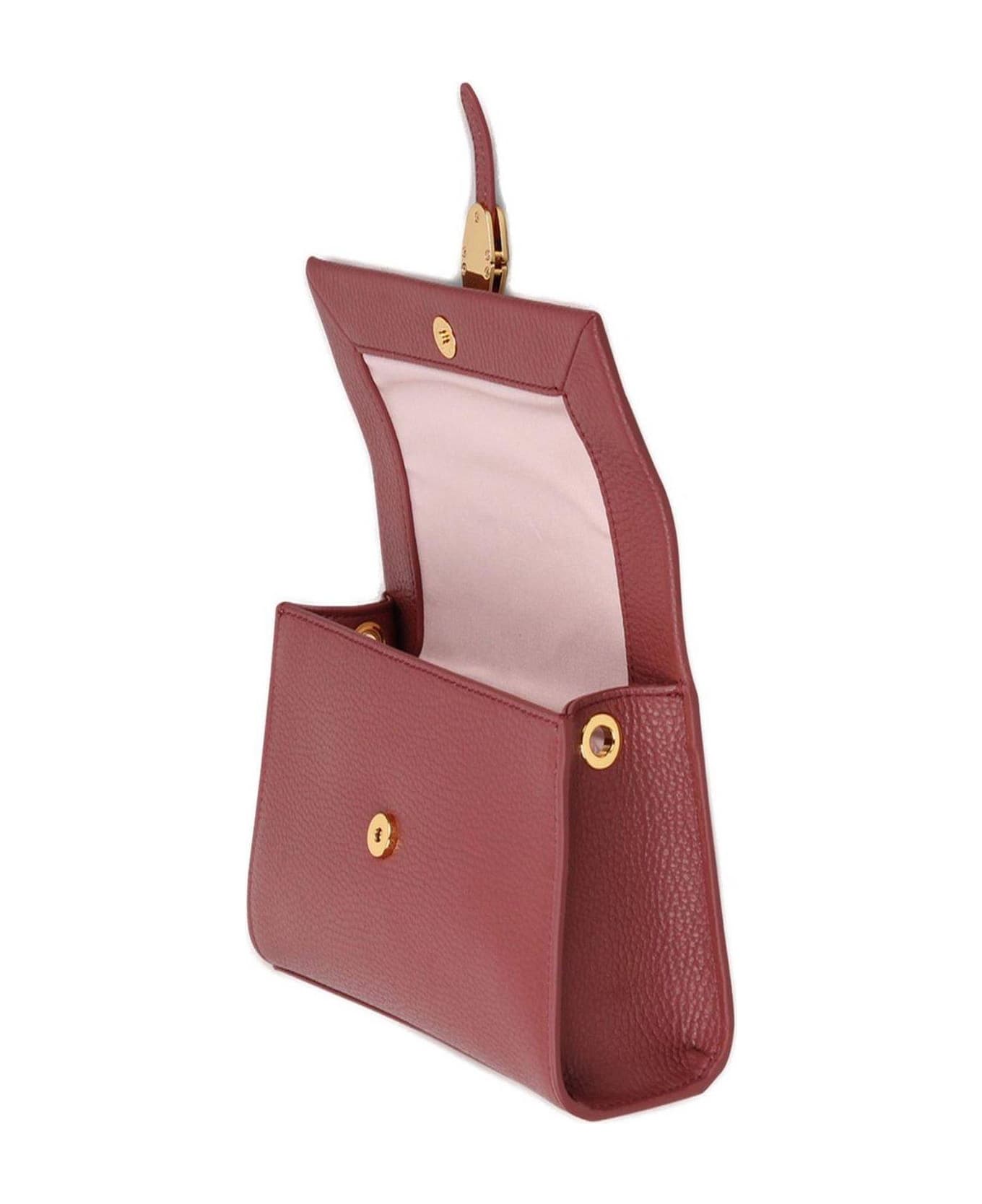 Coccinelle Dorian Logo Stamp Crossbody Bag - Burgundy