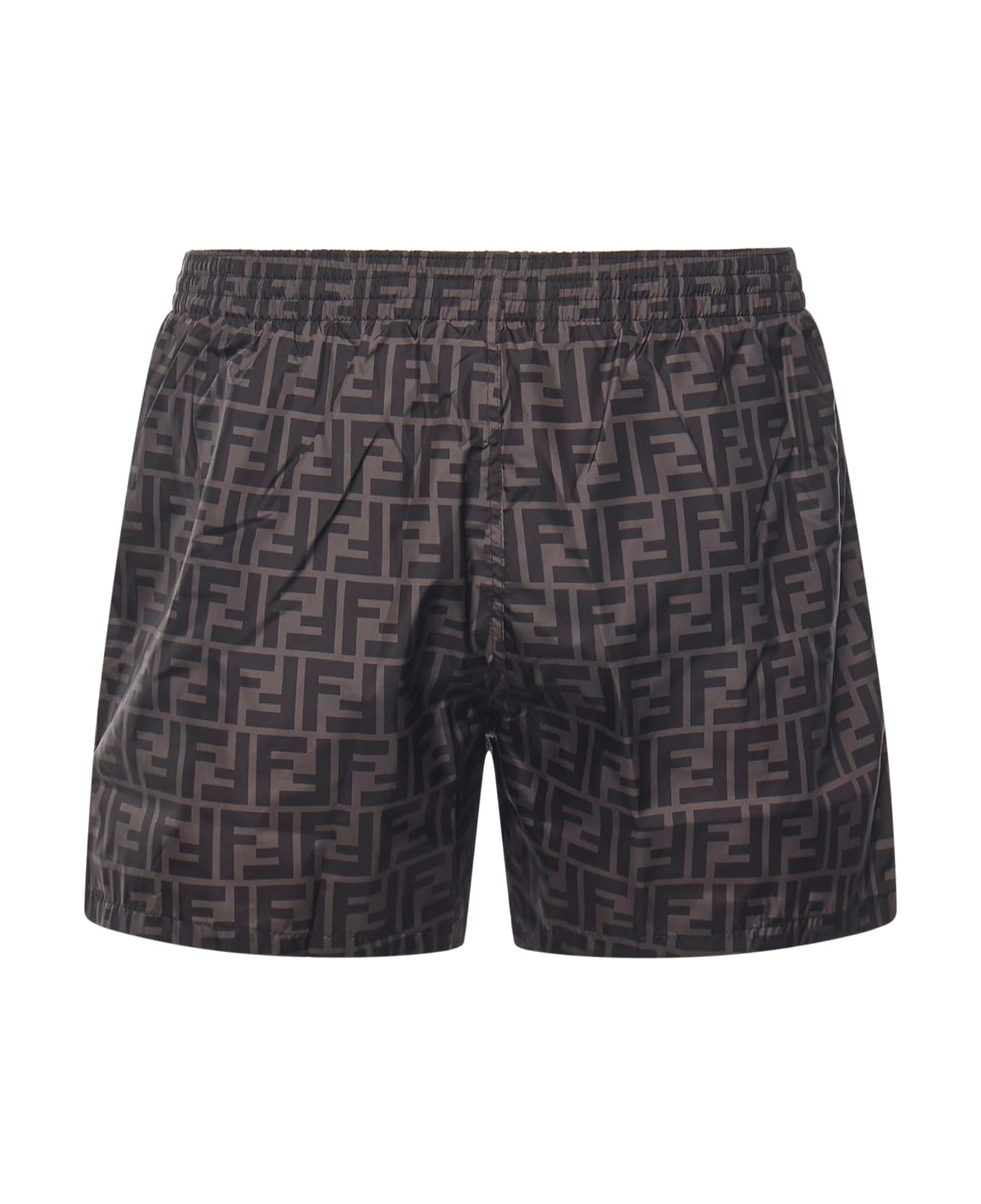 Fendi Ff Jacquard Swimsuit - Black