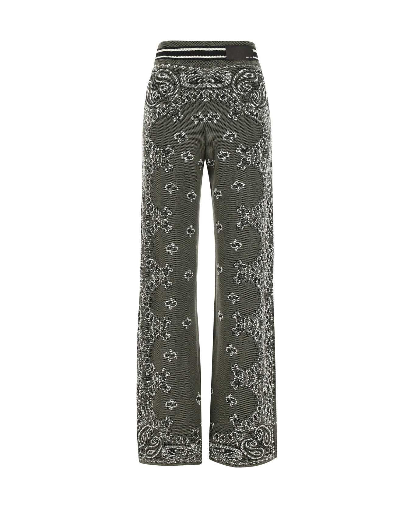 AMIRI Embroidered Cotton Blend Joggers - 310 ボトムス