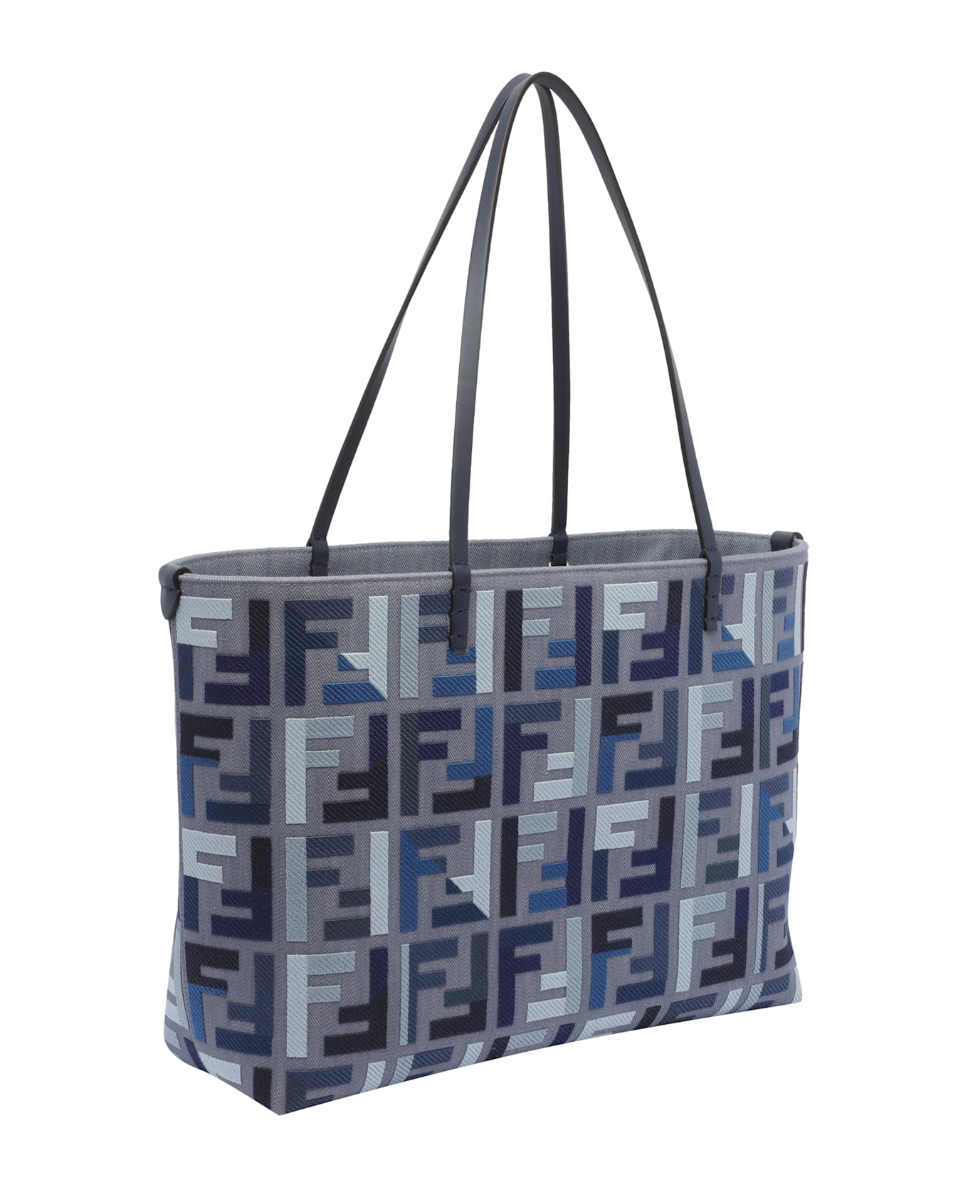 Fendi Large Roll Shopping Bag - Blue