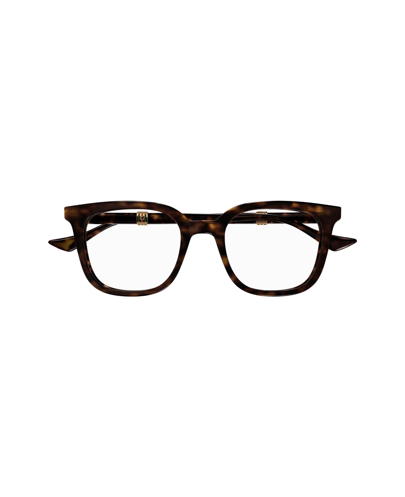 Gucci Eyewear Gucci Gg1525o Linea Web 002 Havana Trasparent Glasses - Marrone