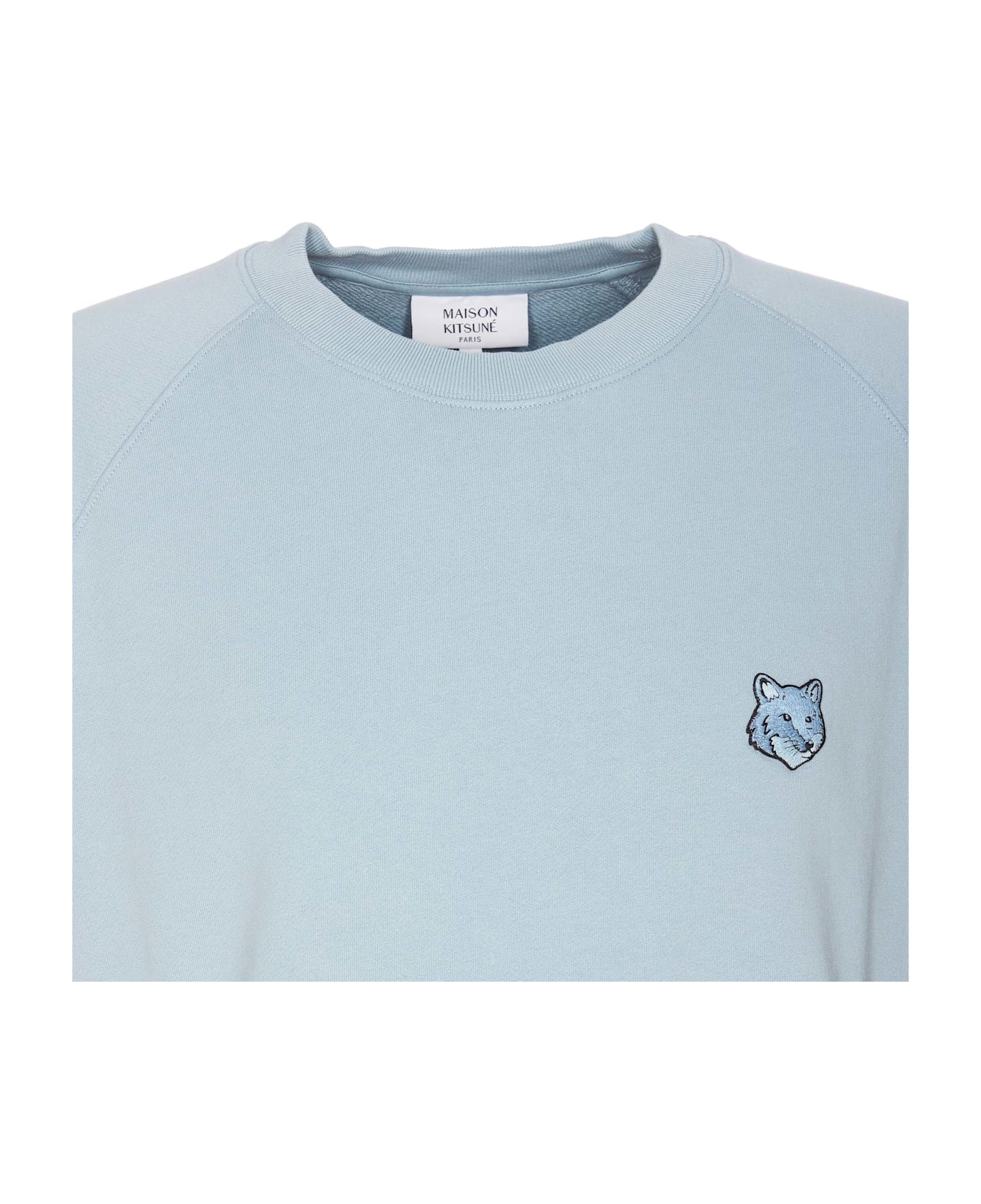 Maison Kitsuné Fox Head Patch Sweatshirt - Blue