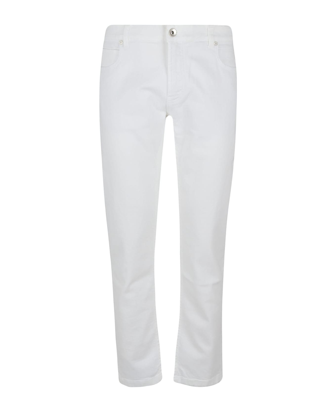 Eleventy Denim Cotton Trousers - White