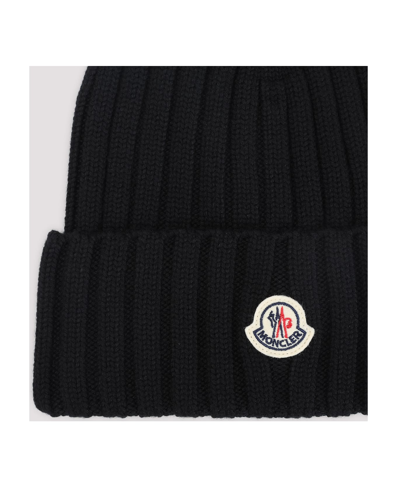 Moncler Virgin Wool Hat - Black 帽子
