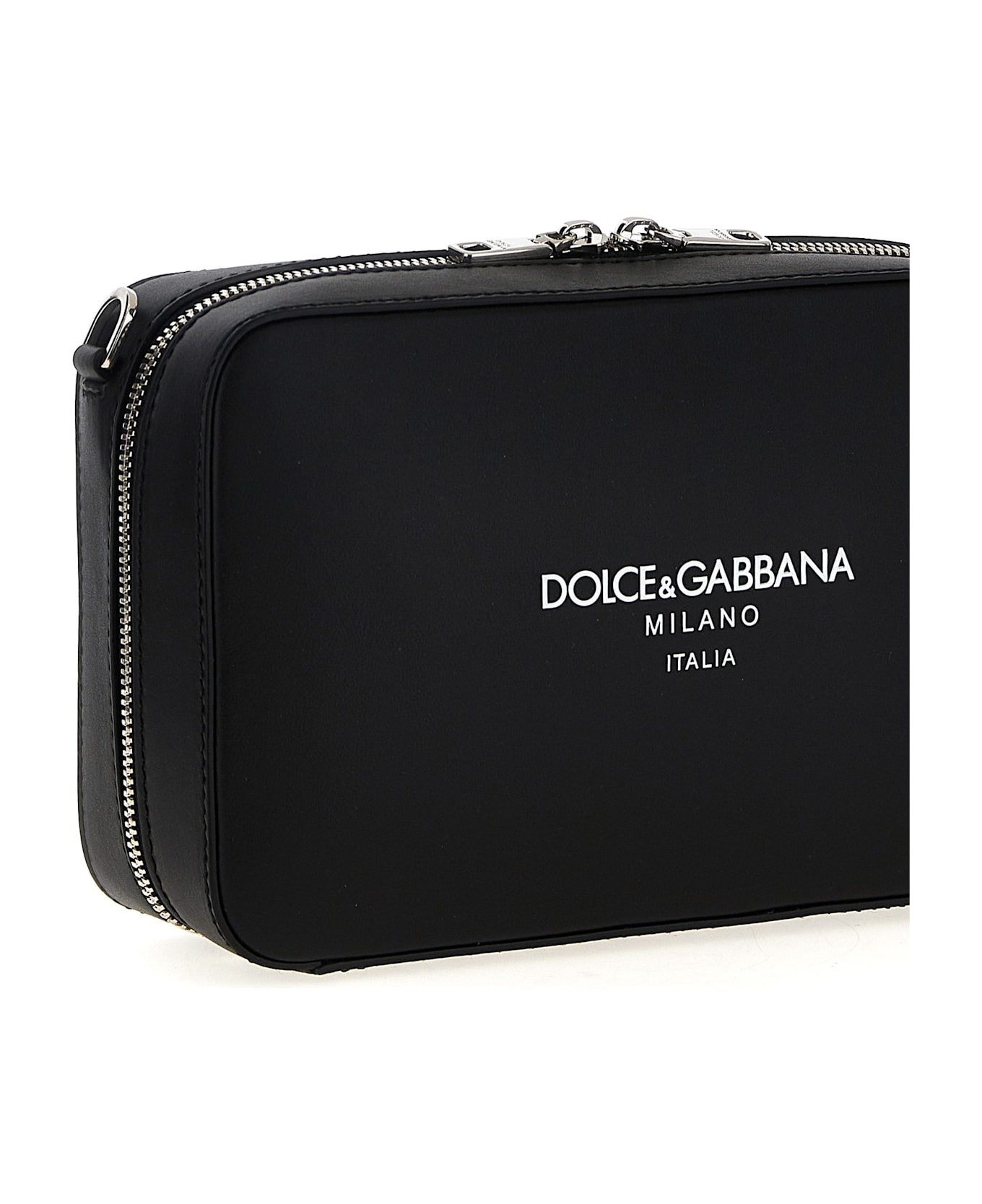 Dolce 
Gabbana Logo Shoulder Strap - Black  