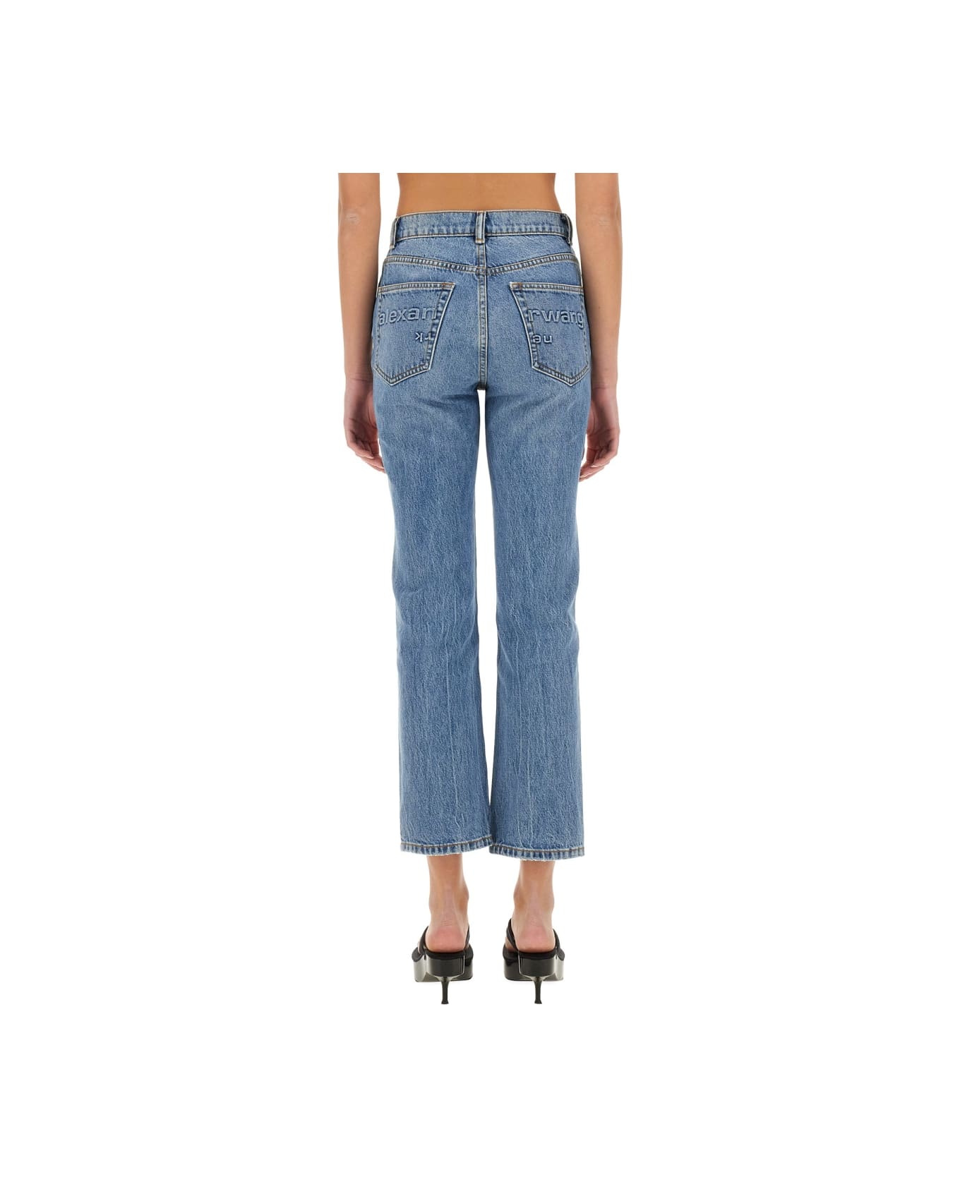 T by Alexander Wang High Waist Jeans - DENIM